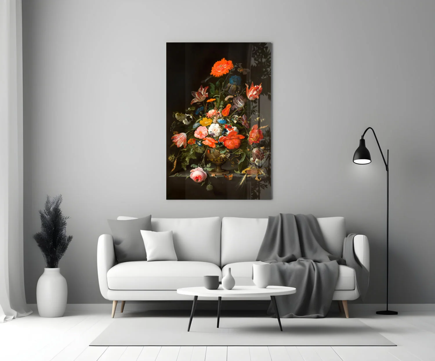 The Wealth in the Vase Glass Wall Art || Designer Collection - Image 3