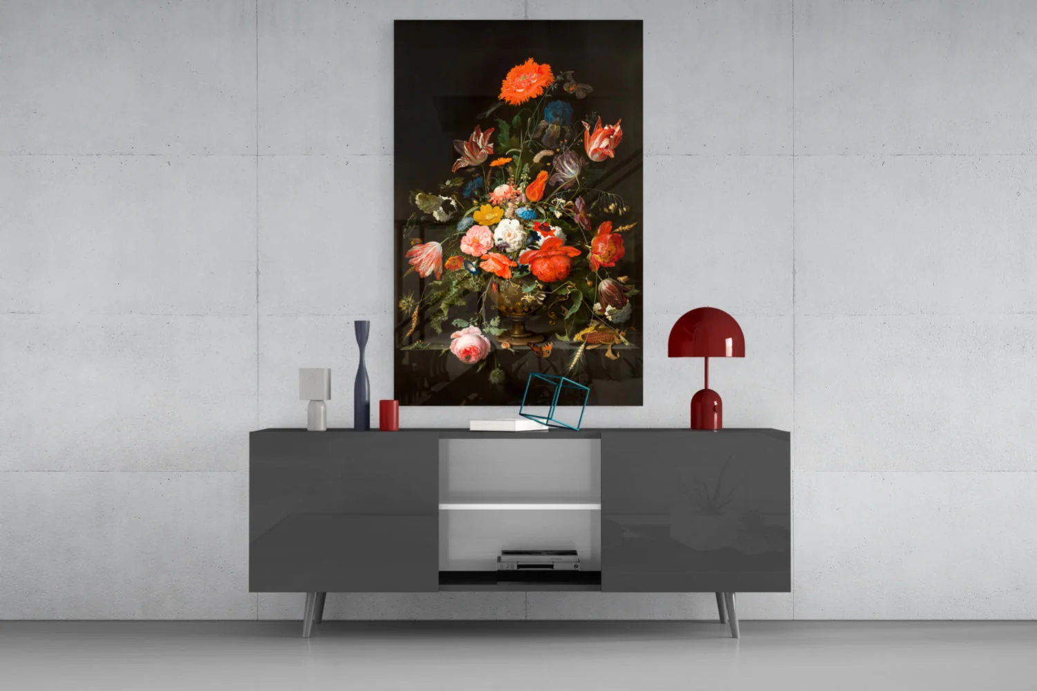 The Wealth in the Vase Glass Wall Art || Designer Collection - Image 8
