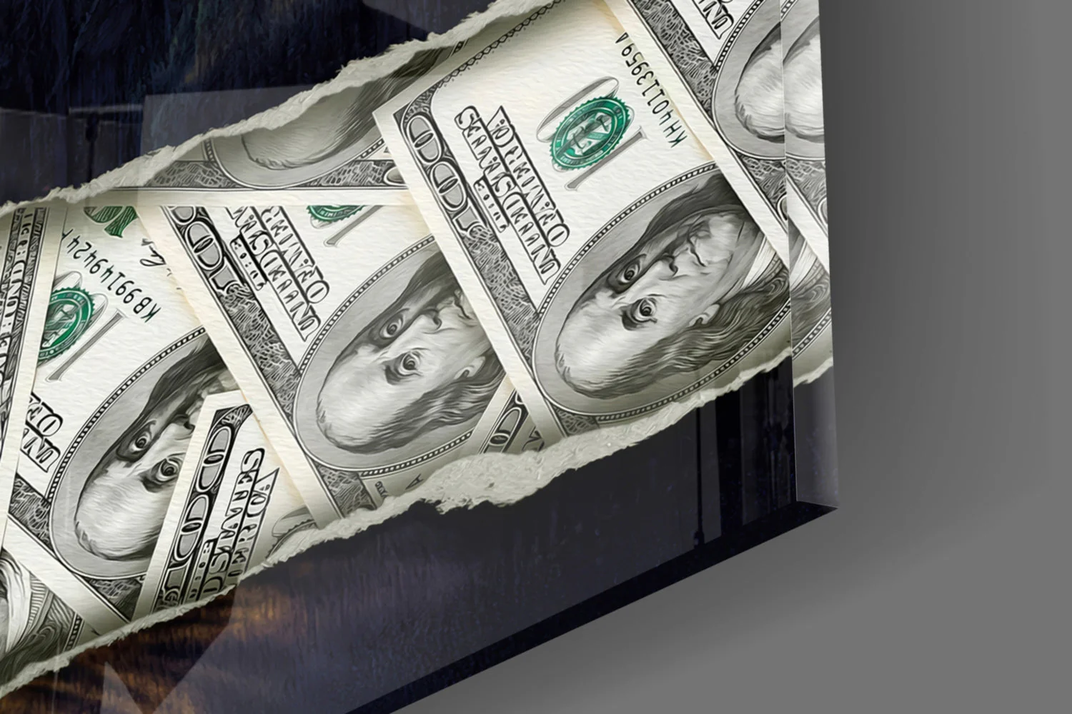 Modern Mona Lisa Glass Wall Art || Designer Collection - Image 7