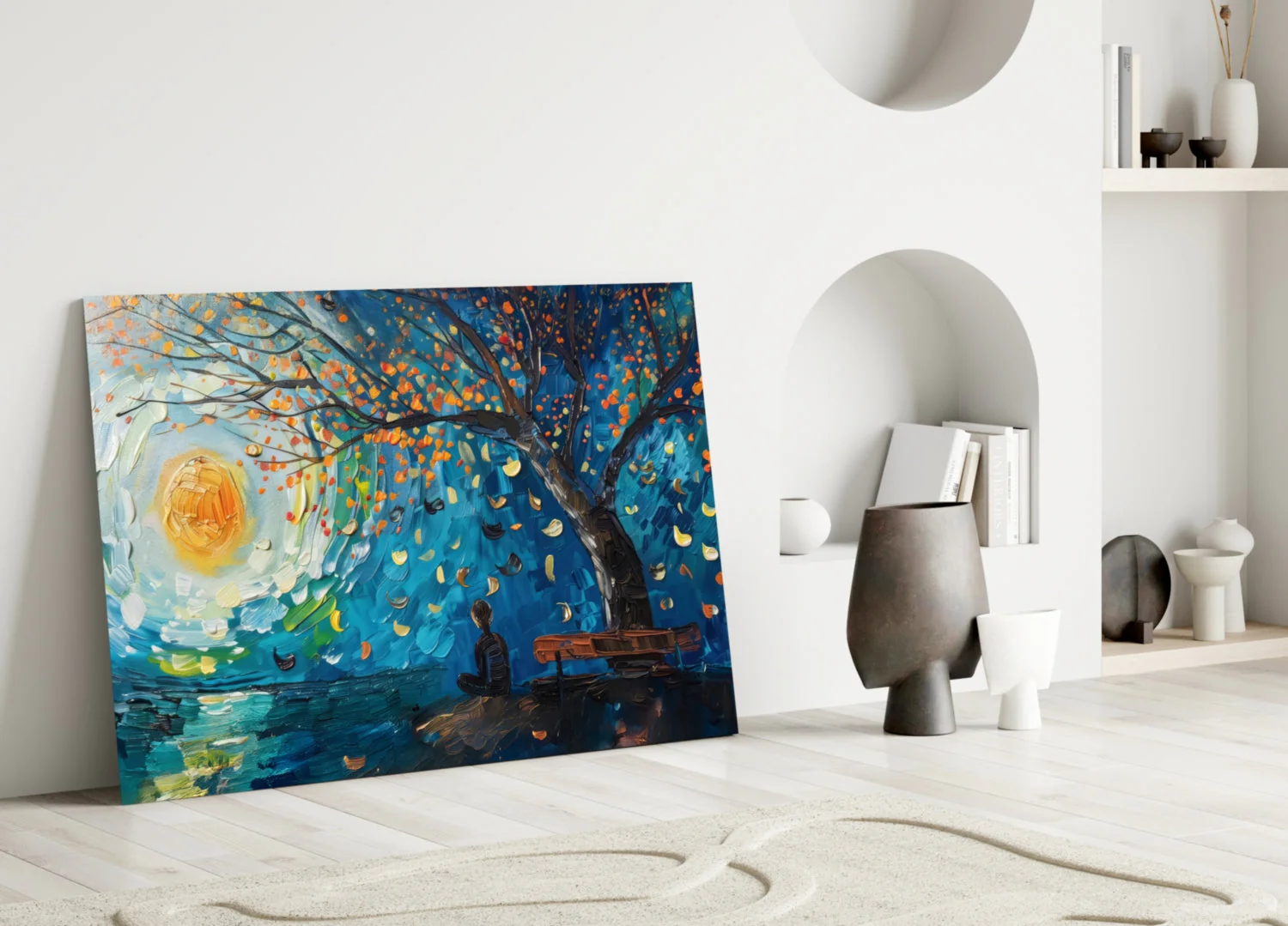 Solitude and Peace Glass Wall Art || Designer Collection - Image 3