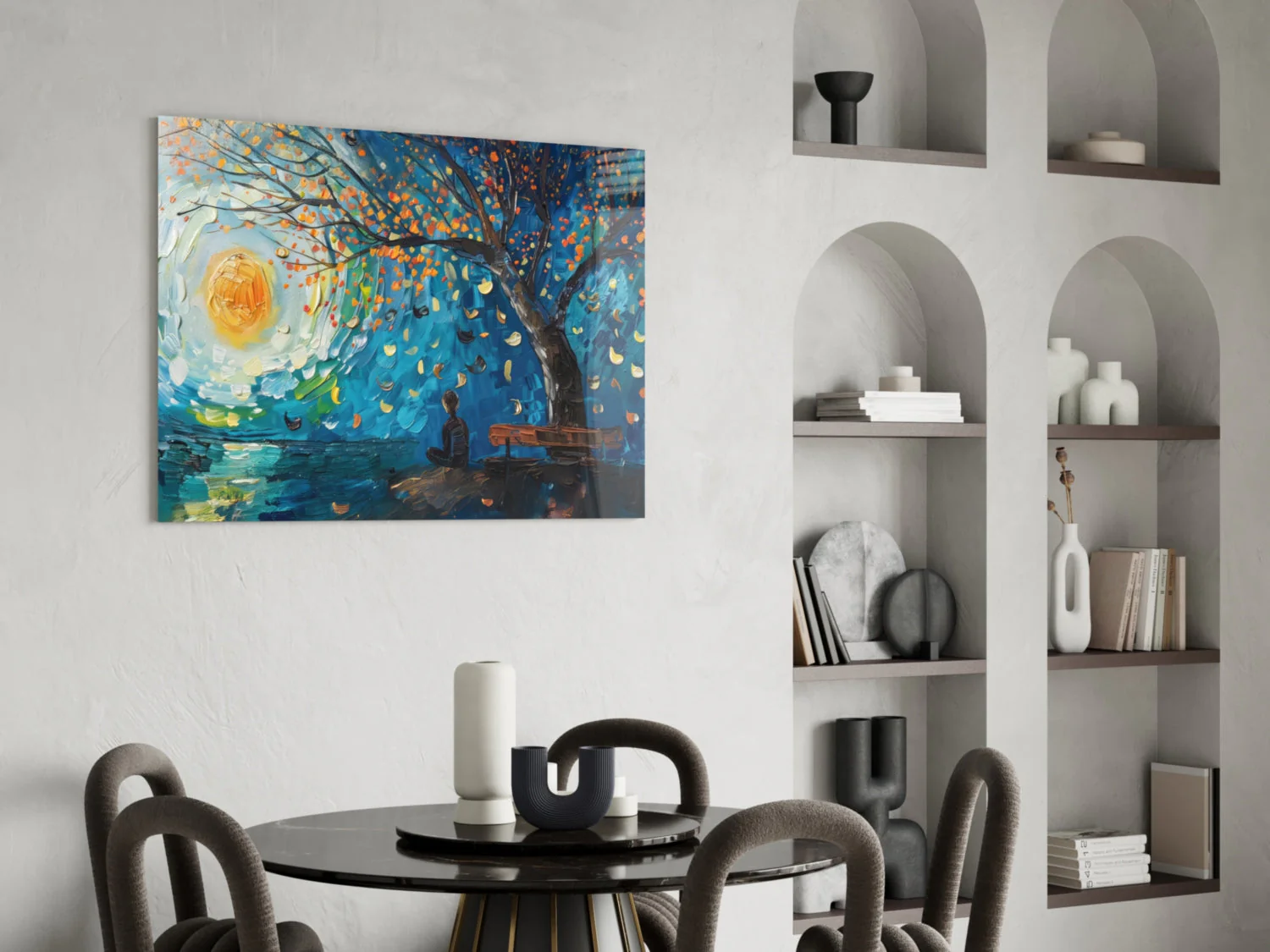Solitude and Peace Glass Wall Art || Designer Collection - Image 5