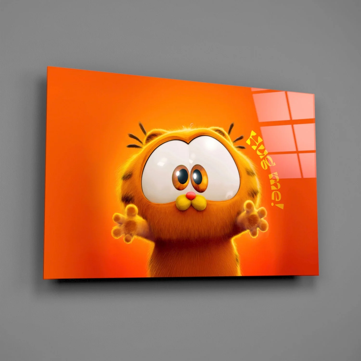 Cute Garfield Glass Wall Art || Designer Collection - Image 2