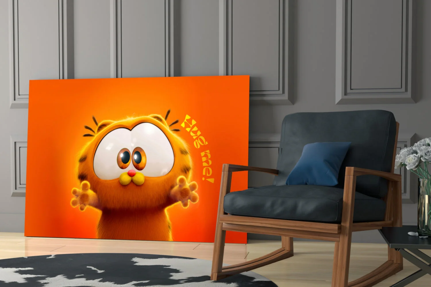 Cute Garfield Glass Wall Art || Designer Collection - Image 6
