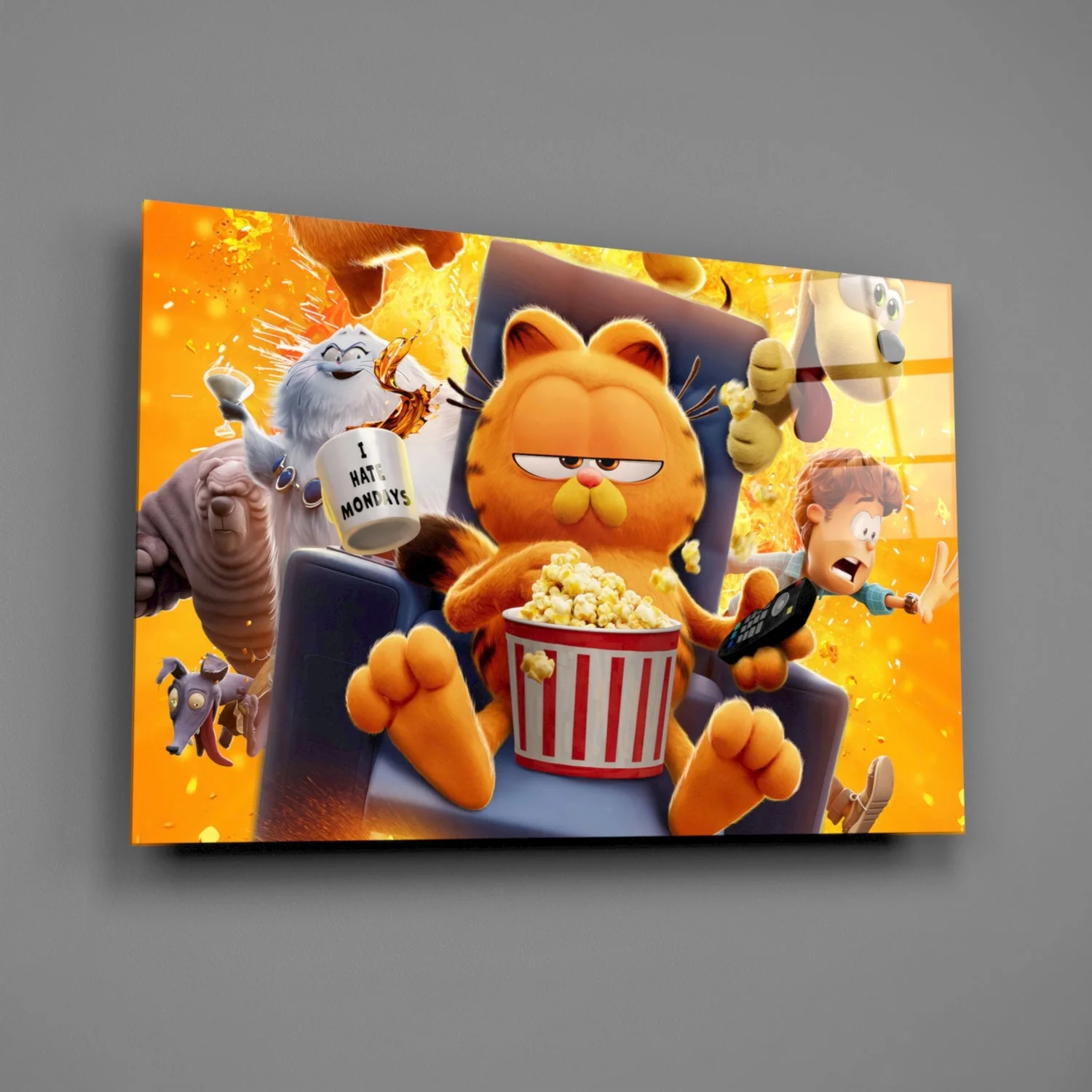 Garfield: Lazy Day Glass Wall Art || Designer Collection - Image 2