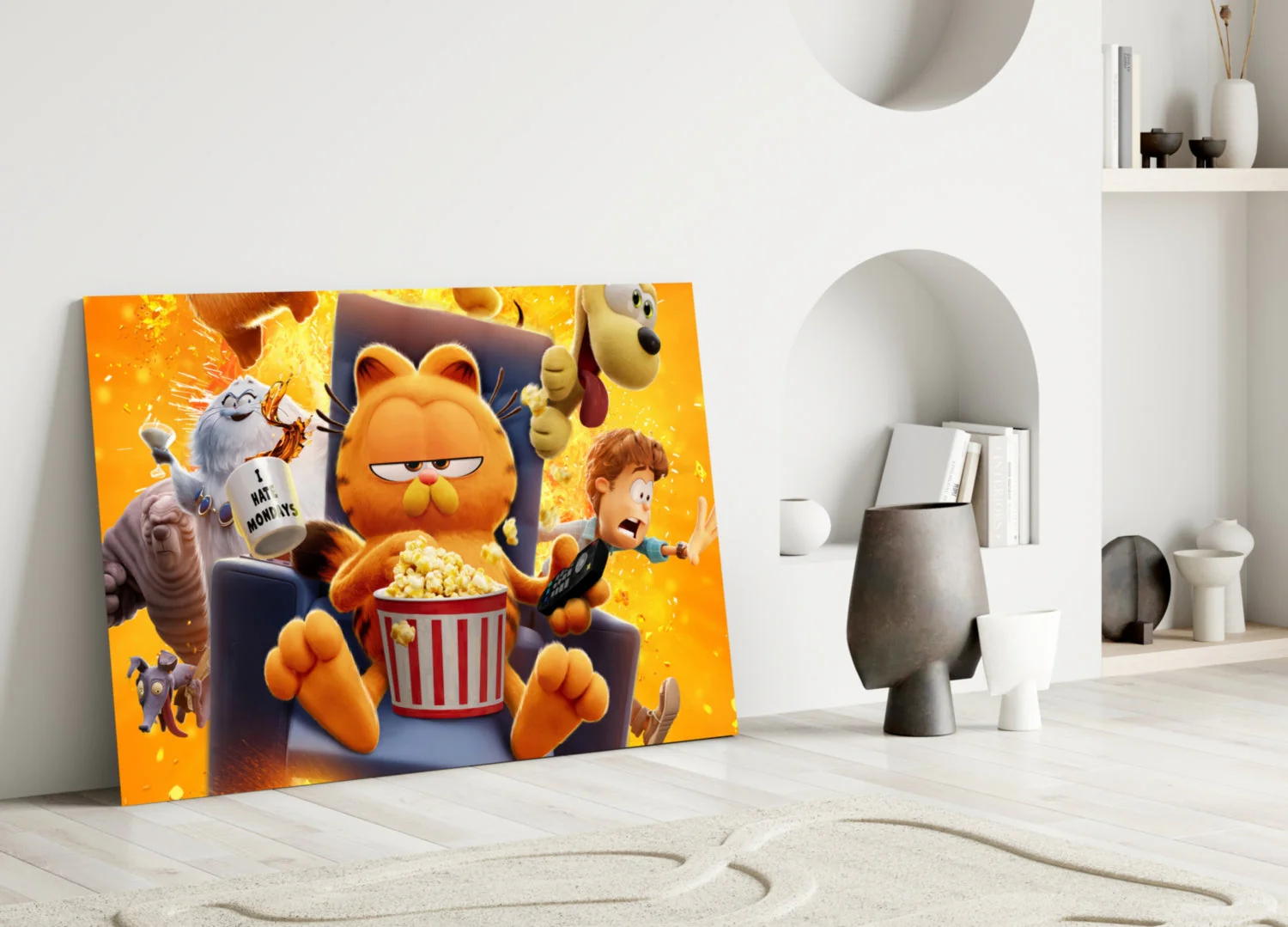Garfield: Lazy Day Glass Wall Art || Designer Collection - Image 3