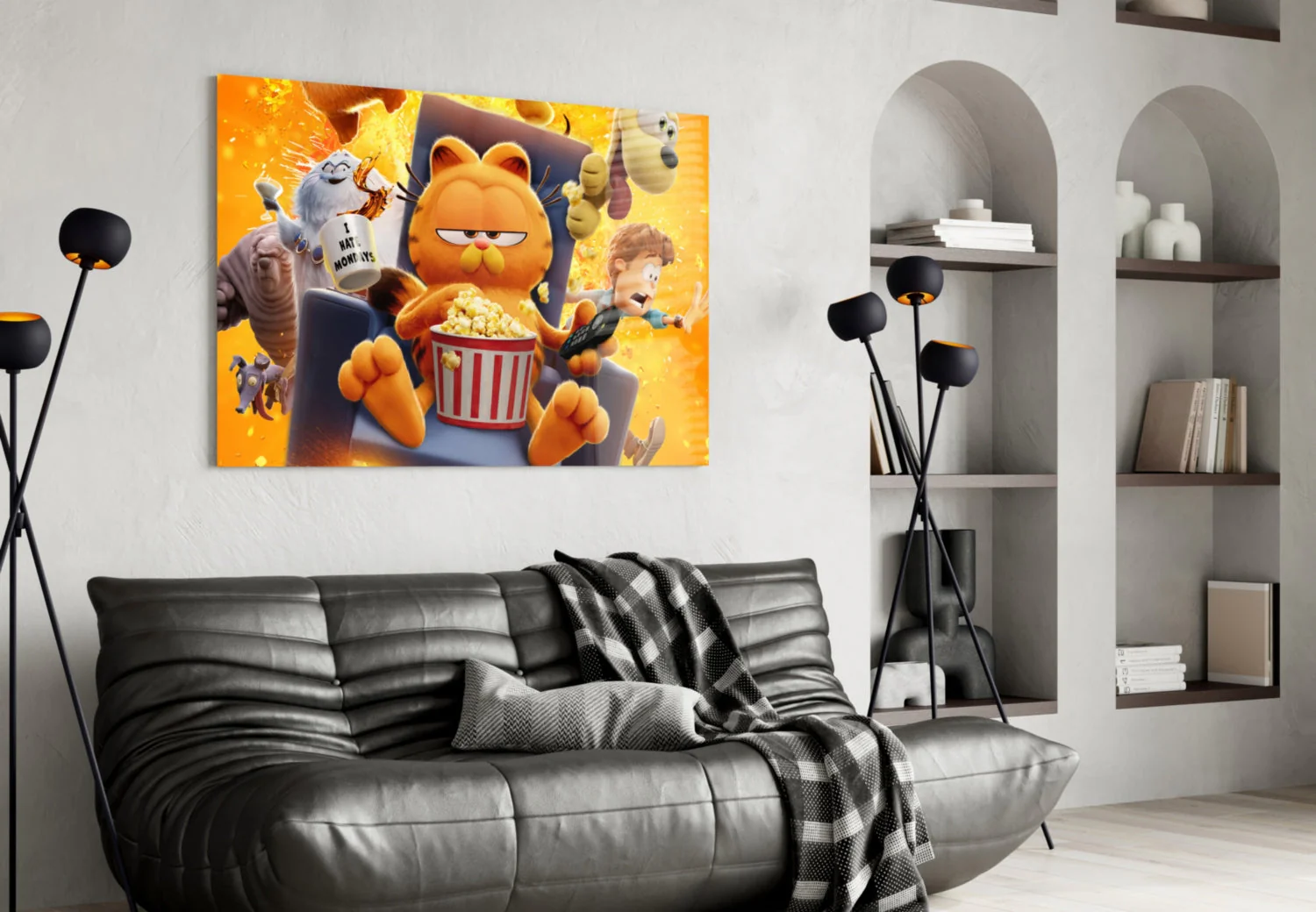 Garfield: Lazy Day Glass Wall Art || Designer Collection - Image 4