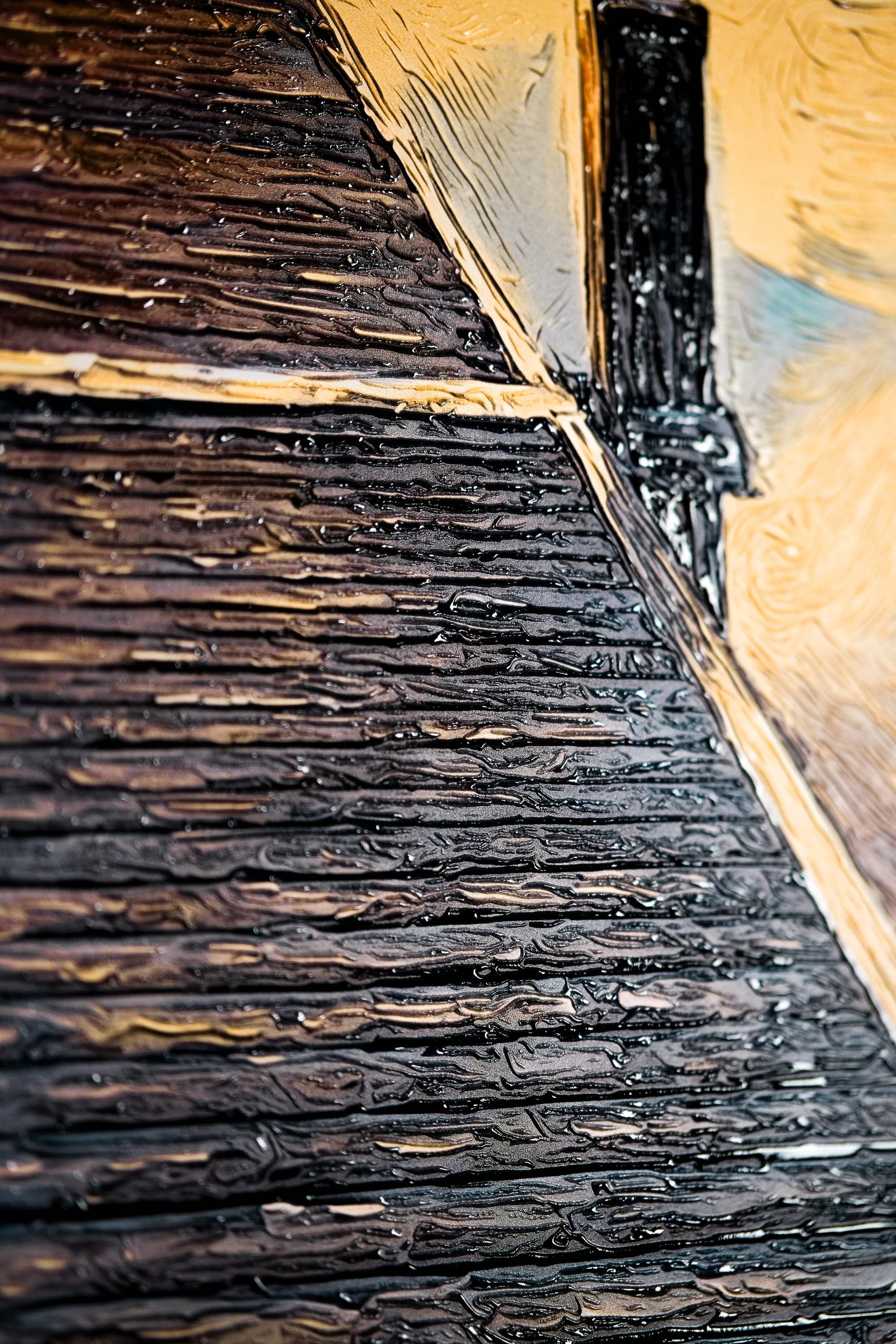 Twilight Pier Sojourn — 3D Haptic Embossed High-Gloss Luxury Wall Art - Image 7