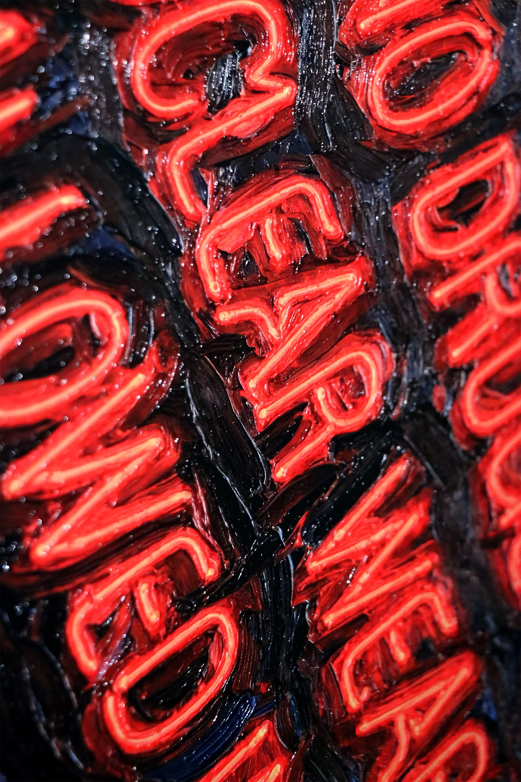 Urban Mandate — An Electric Warning in 3D Impasto - Image 2
