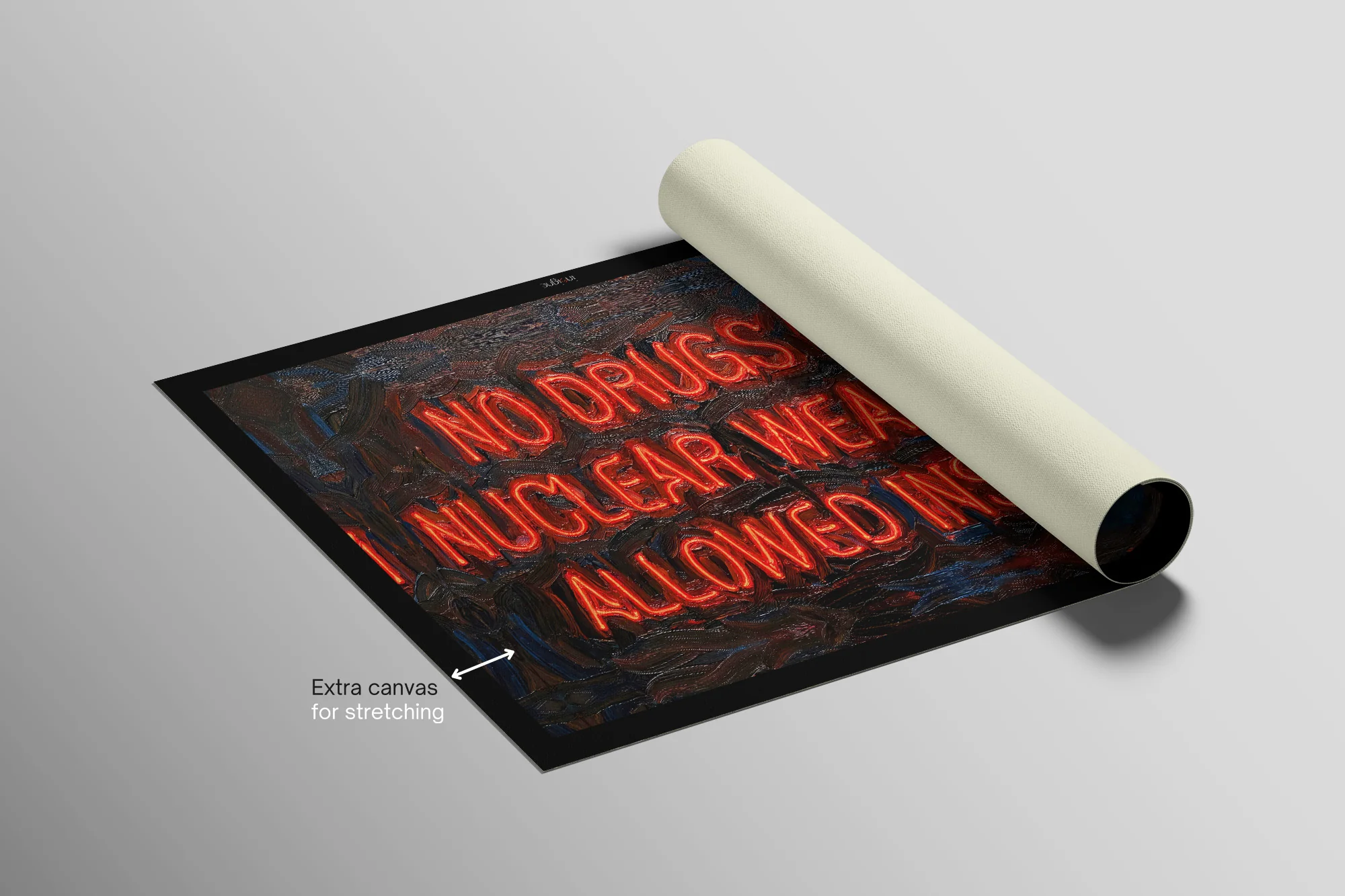 Urban Mandate — An Electric Warning in 3D Impasto - Image 6