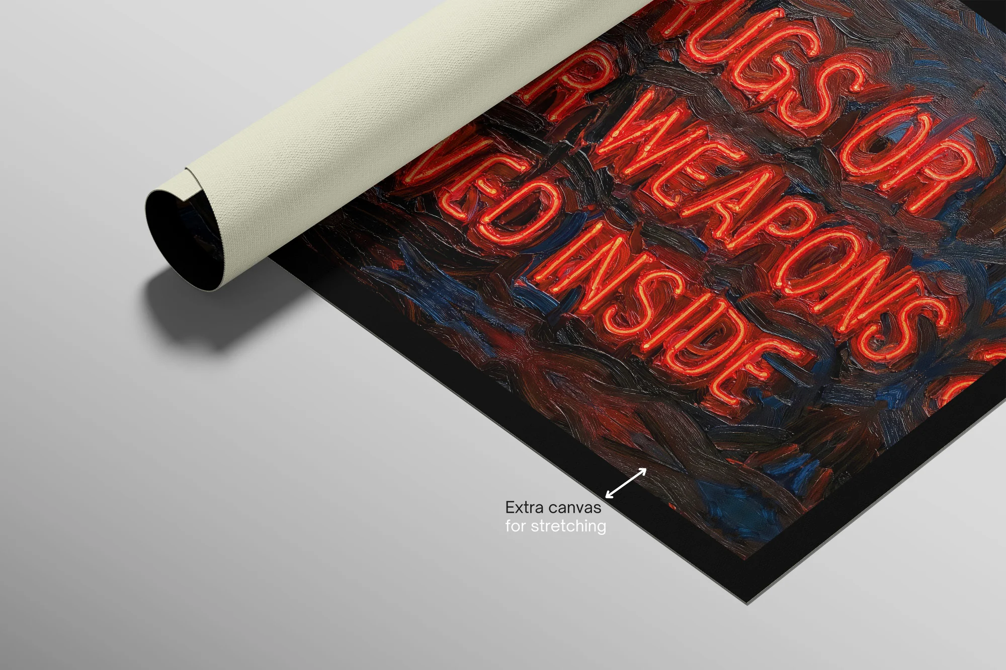 Urban Mandate — An Electric Warning in 3D Impasto - Image 8