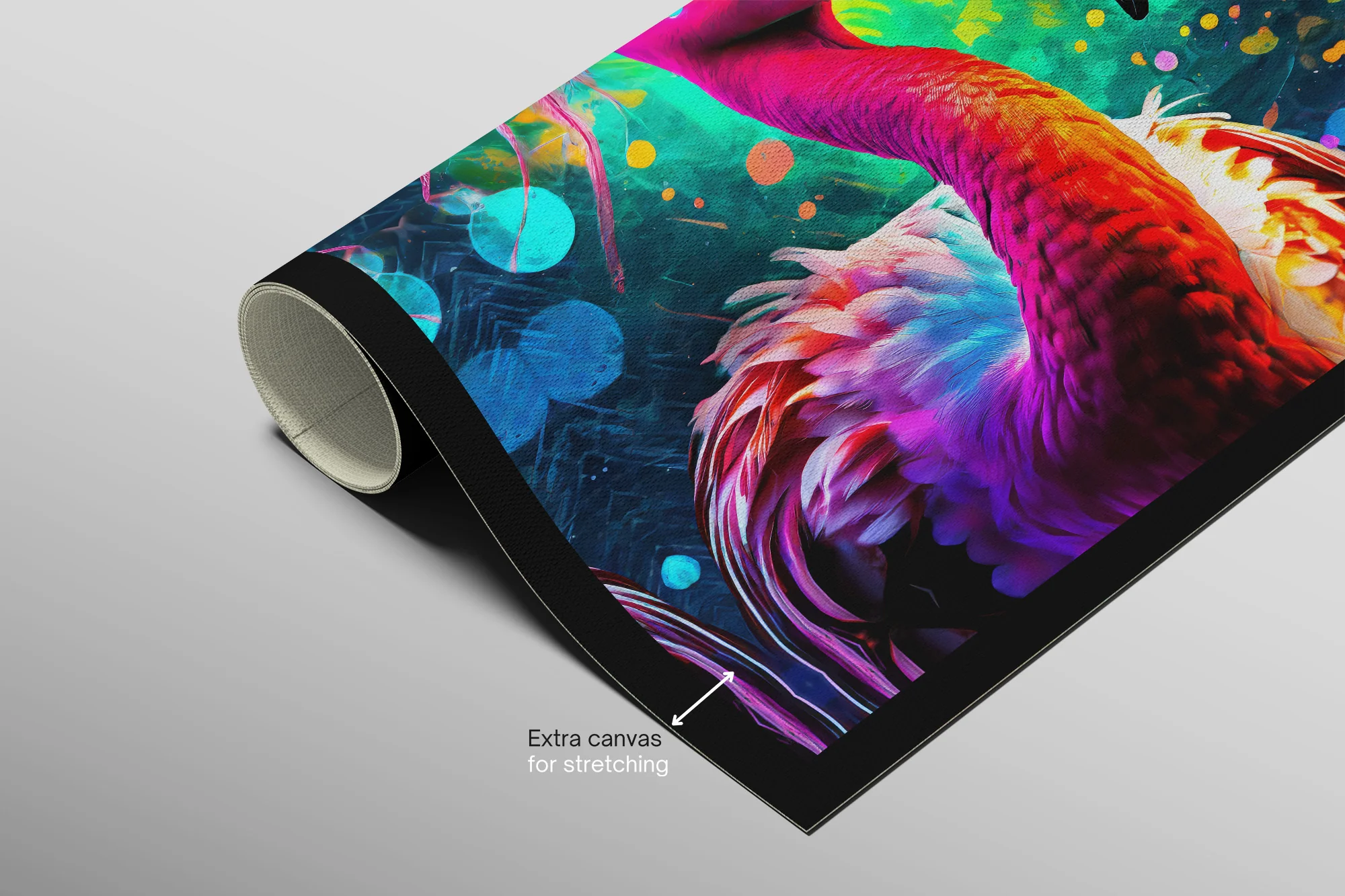 Electric Flamingo Groove — 3D Haptic Embossed High-Gloss Luxury Wall Art - Image 12