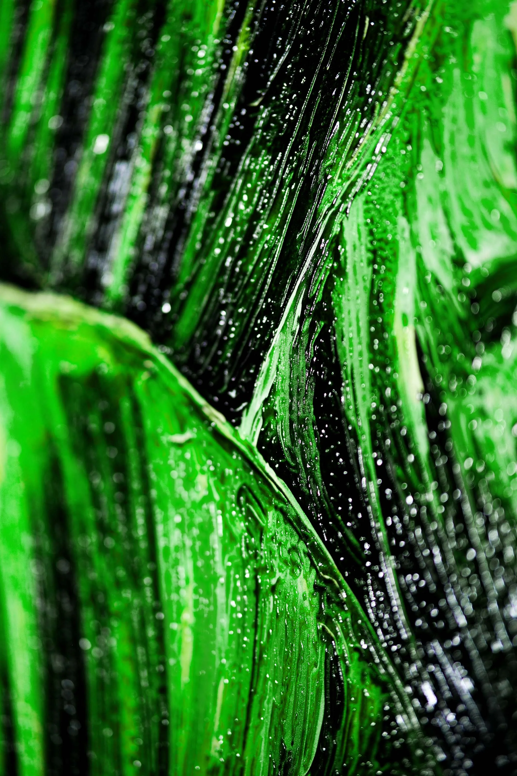 Verdant Tropics Infusion — 3D Haptic Embossed High-Gloss Luxury Wall Art - Image 3