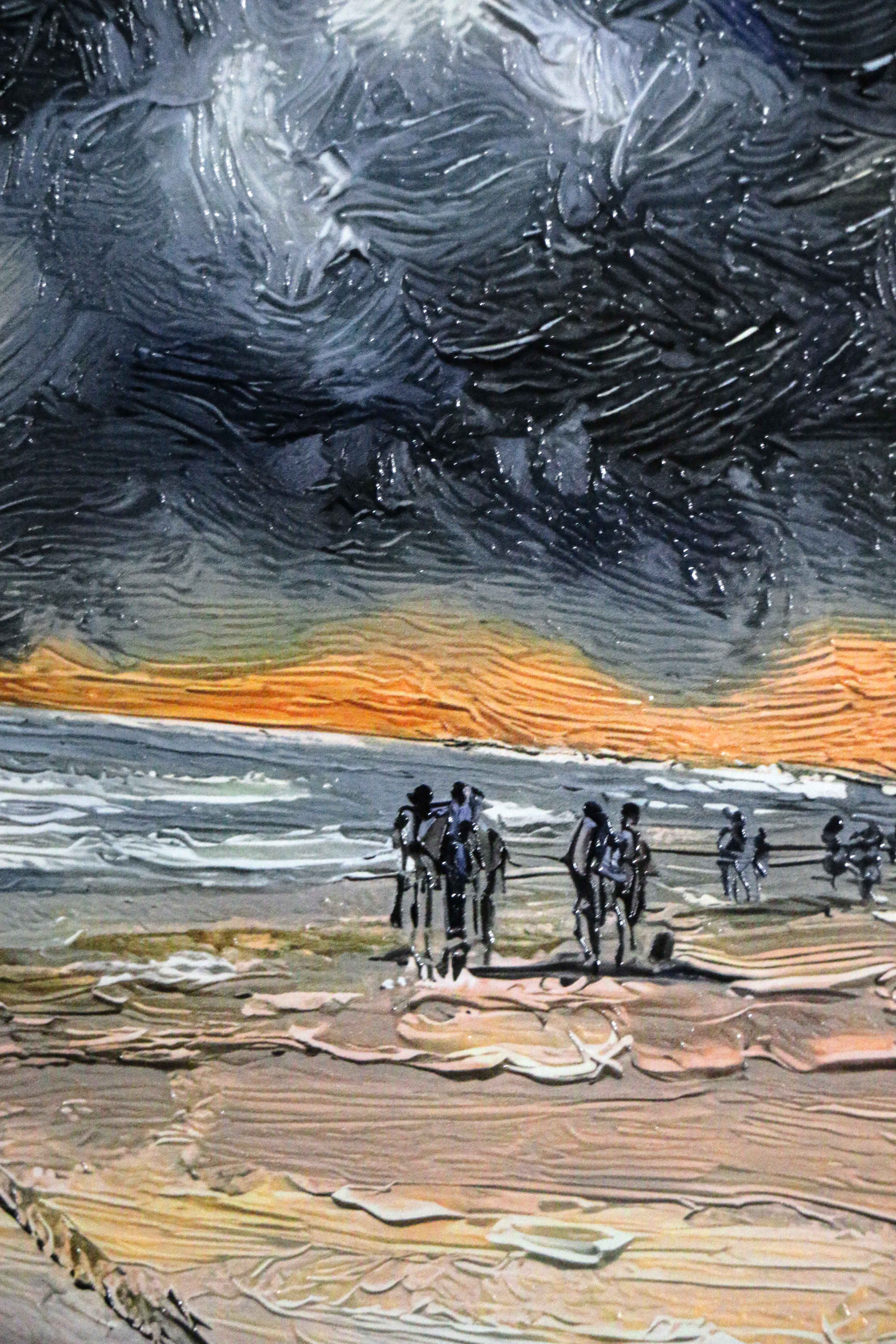 Weathered Shoreline Sentinel — 3D Haptic Embossed High-Gloss Luxury Wall Art - Image 11