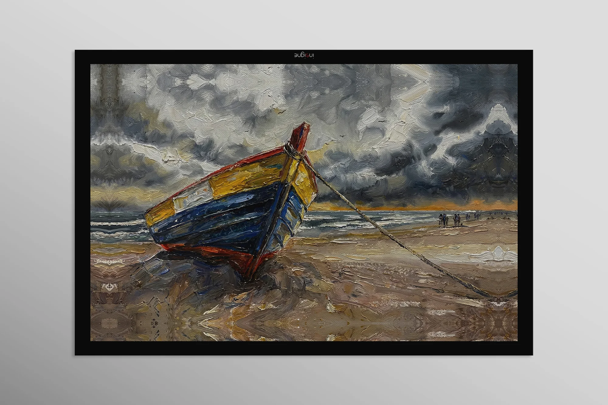 Weathered Shoreline Sentinel — 3D Haptic Embossed High-Gloss Luxury Wall Art - Image 19