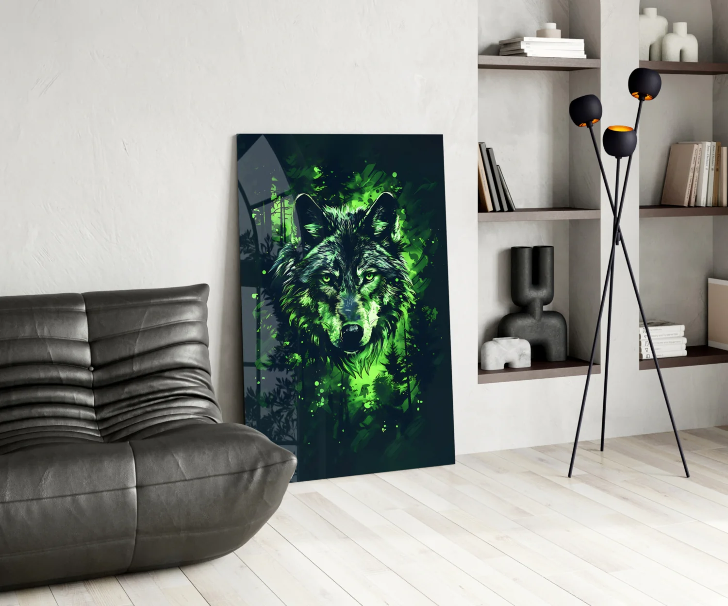 Wolf Glass Wall Art || Designer Collection - Image 6