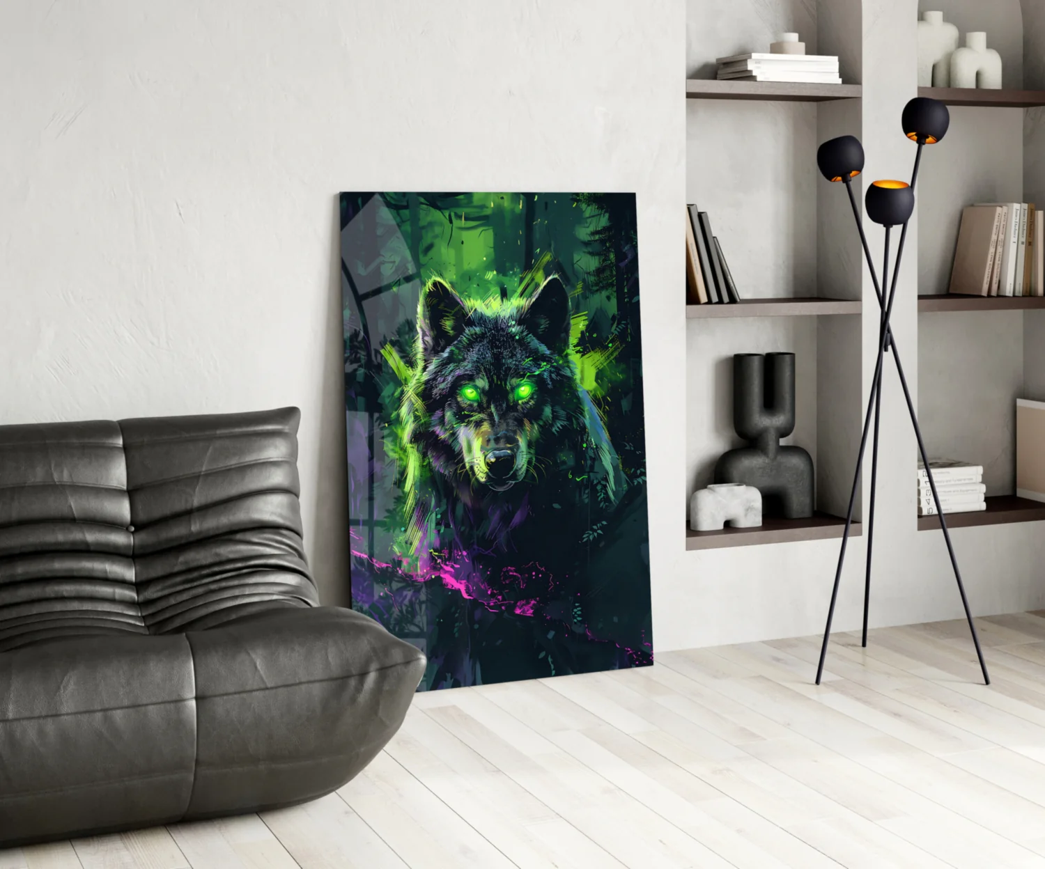 Wolf Glass Wall Art || Designer Collection - Image 6