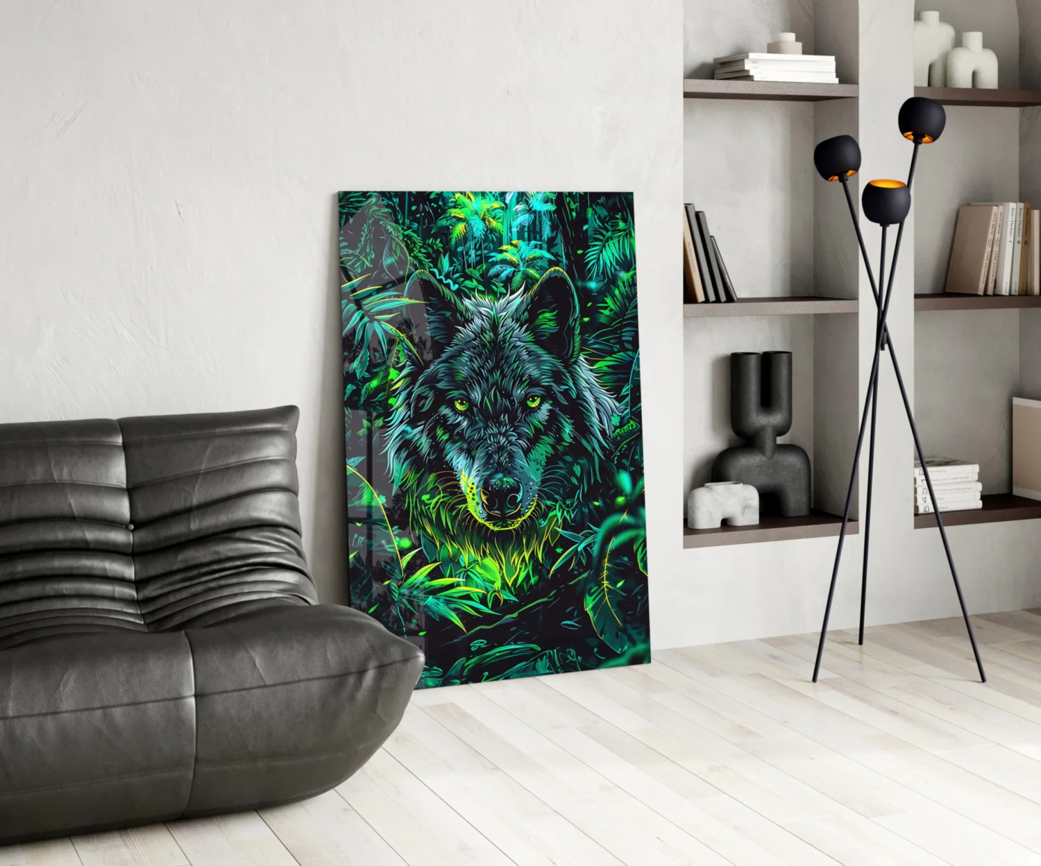 Wolf Glass Wall Art || Designer Collection - Image 6