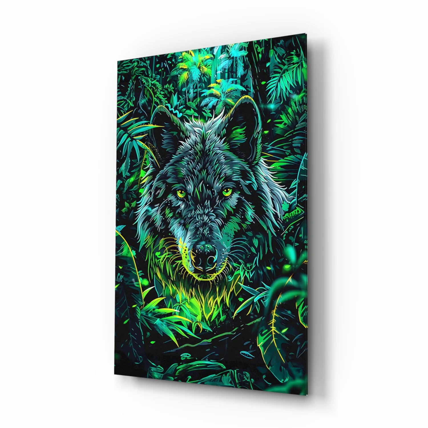 Wolf Glass Wall Art || Designer Collection - Image 2