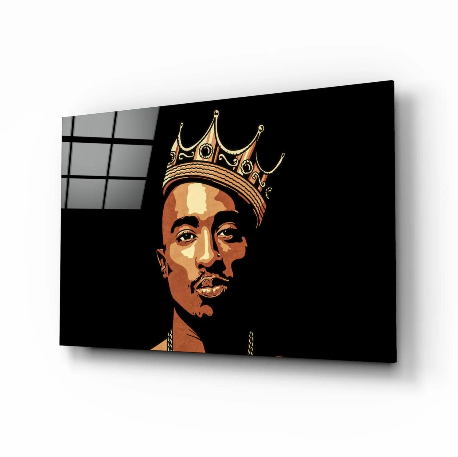 Tupac Shakur Glass Wall Art - Image 2