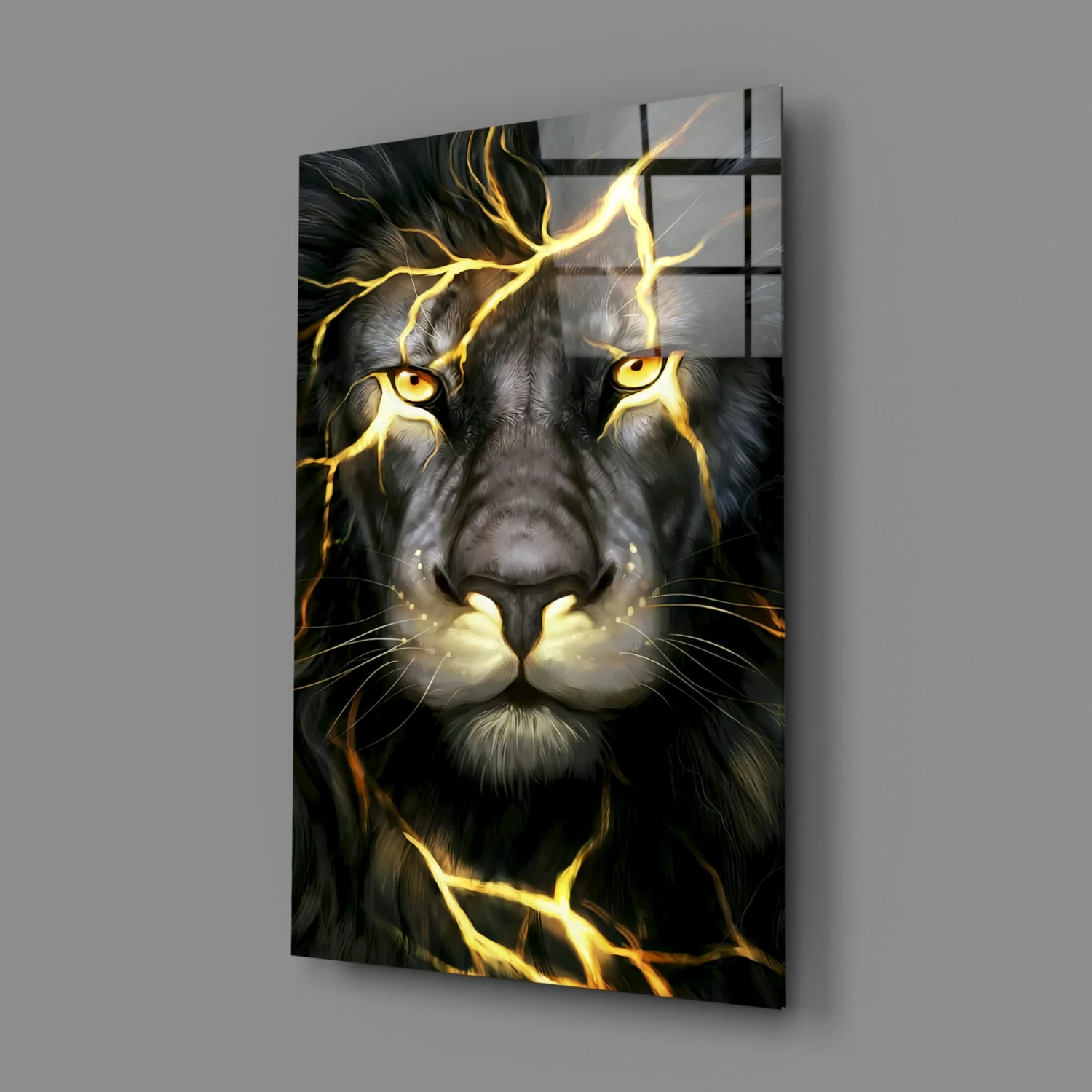 Lion Glass Wall Art - Image 3
