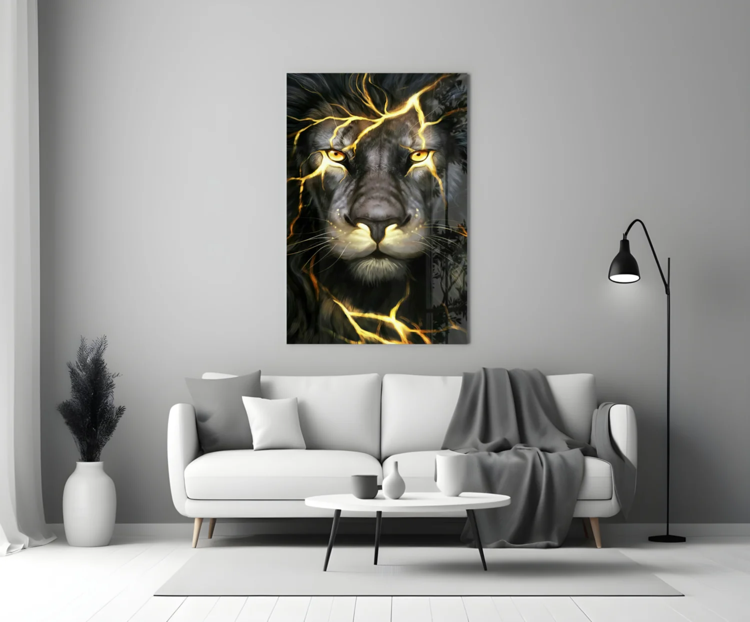 Lion Glass Wall Art - Image 4