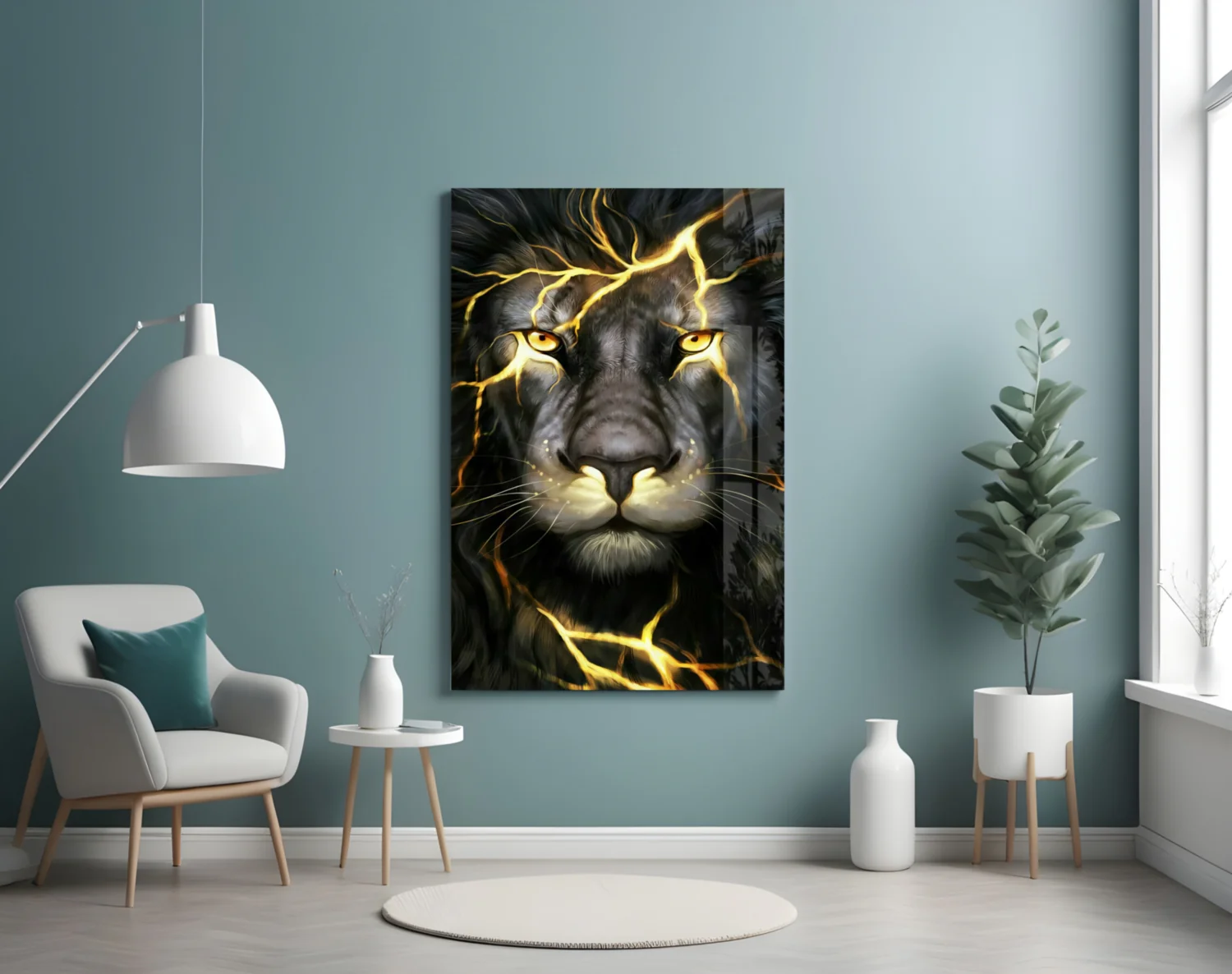 Lion Glass Wall Art - Image 5