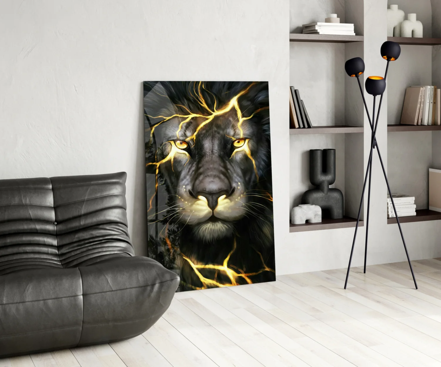Lion Glass Wall Art - Image 6
