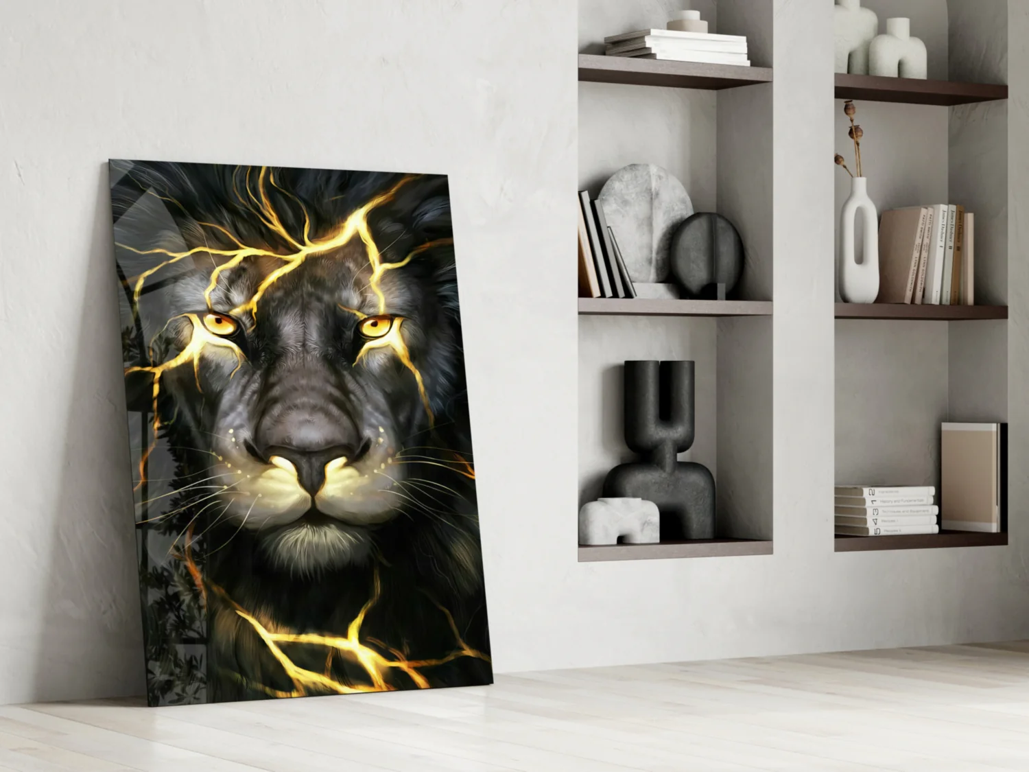 Lion Glass Wall Art - Image 7