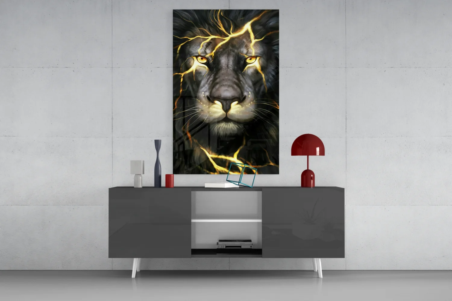 Lion Glass Wall Art - Image 9