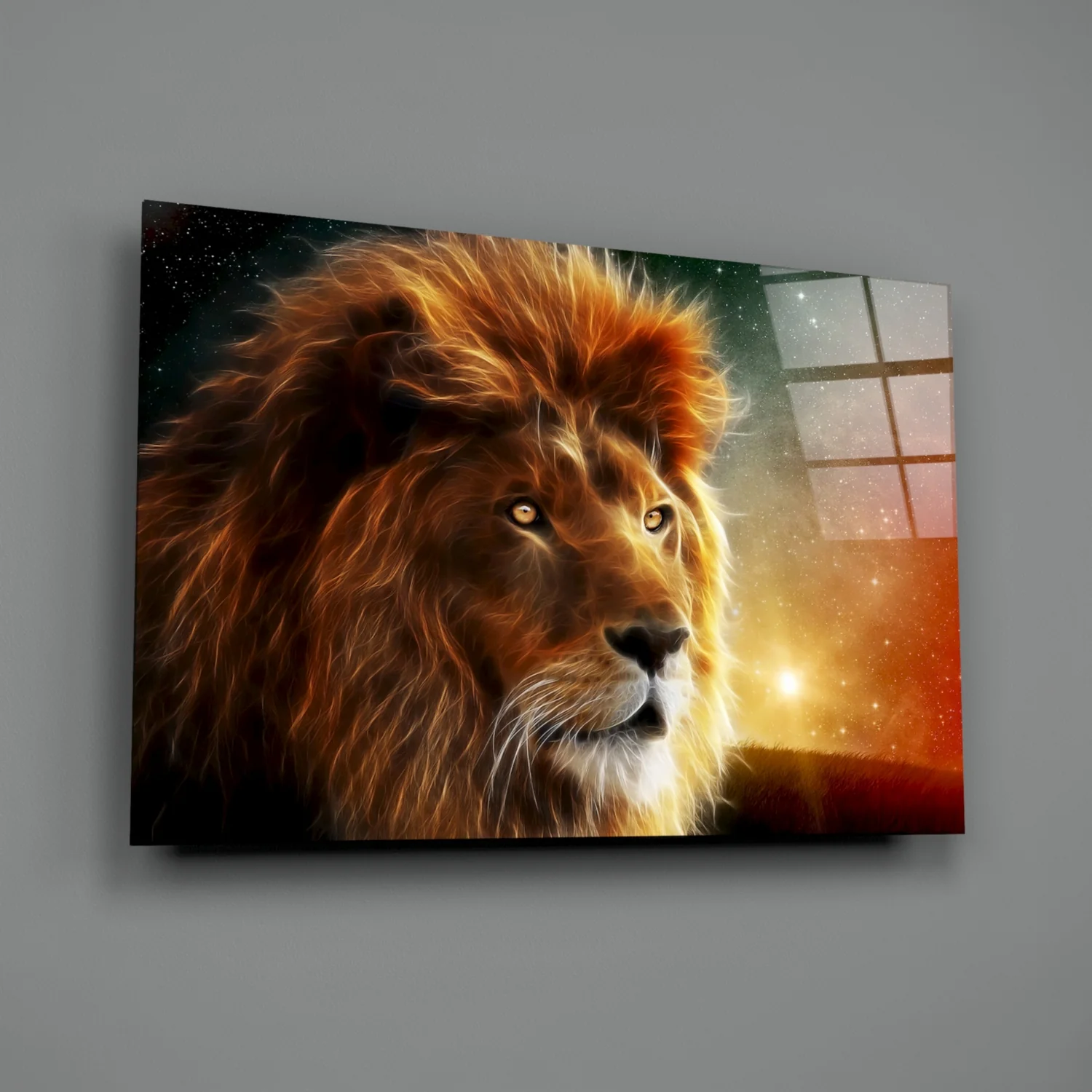 Lion Glass Wall Art - Image 3
