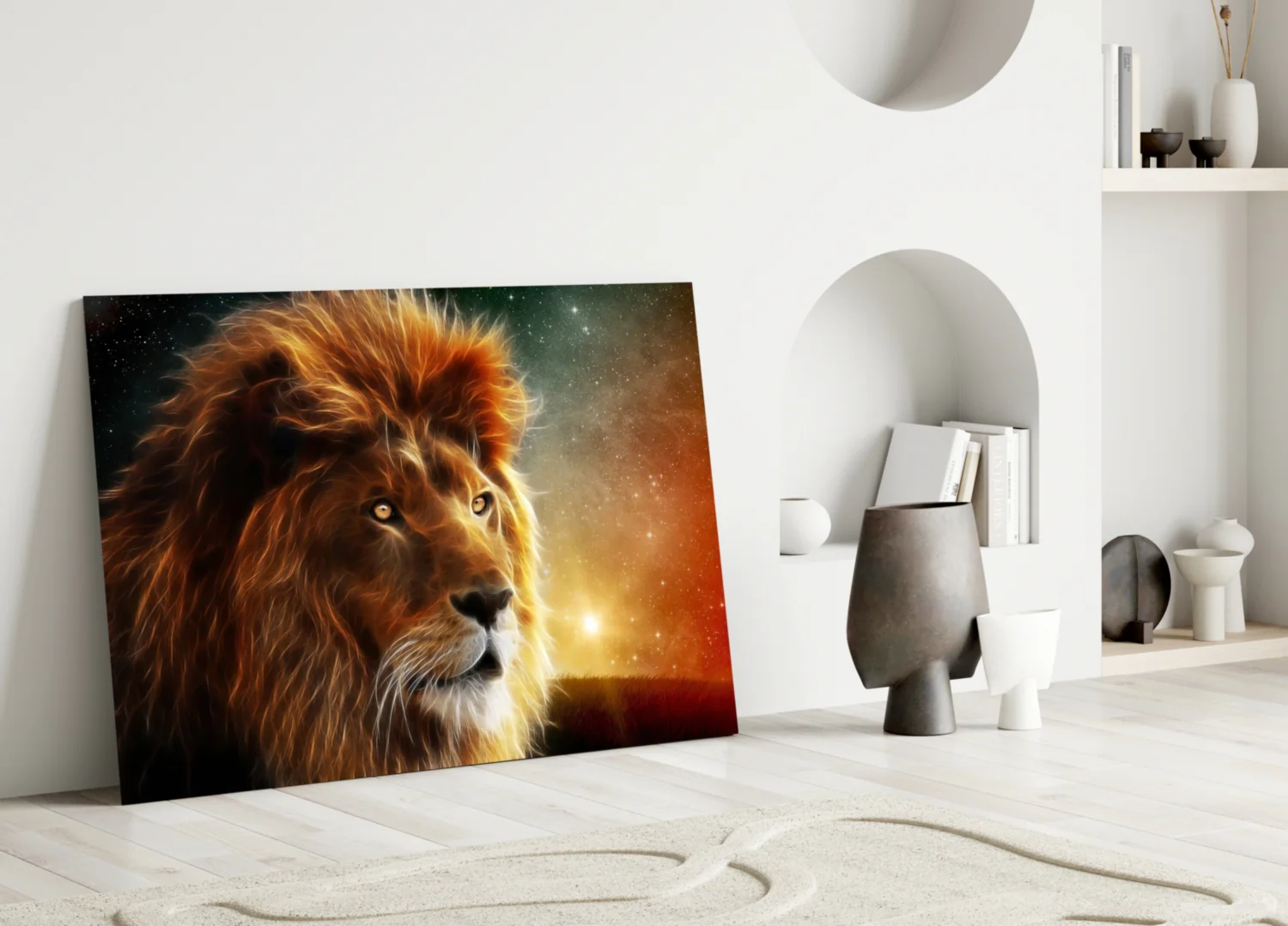 Lion Glass Wall Art - Image 4