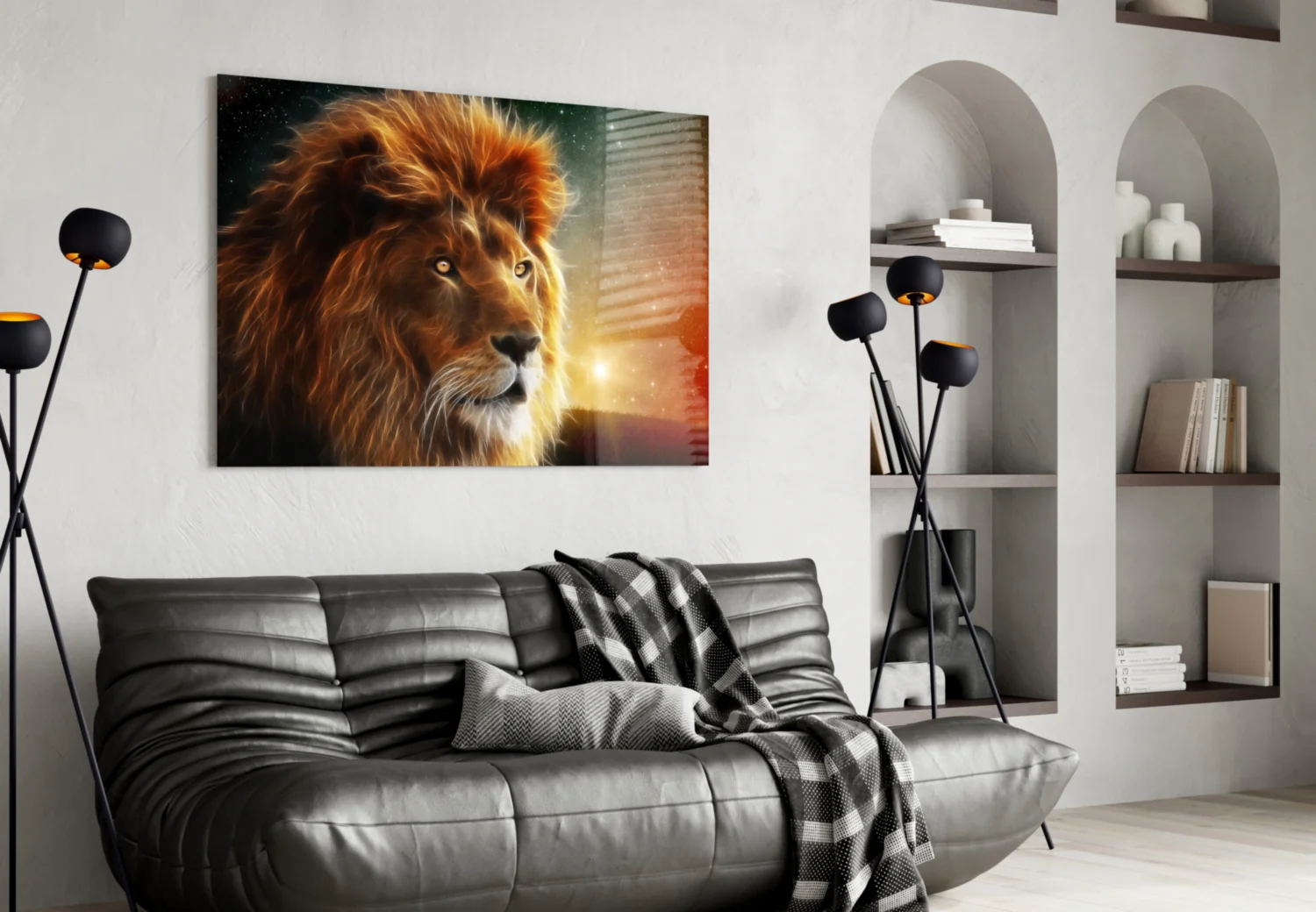 Lion Glass Wall Art - Image 5