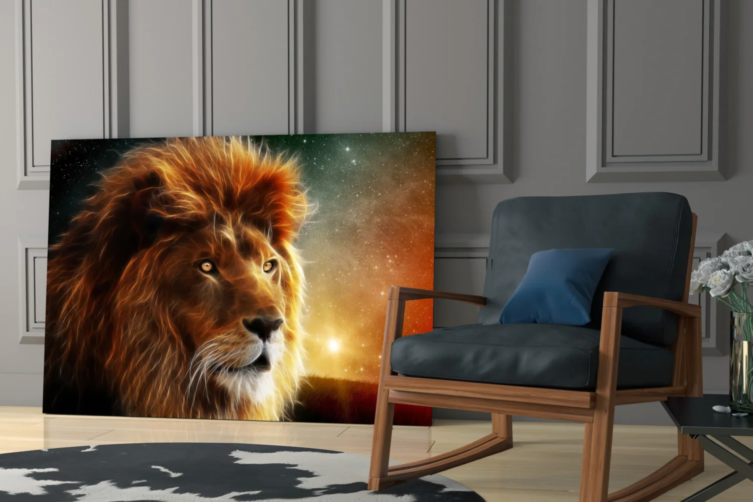 Lion Glass Wall Art - Image 7