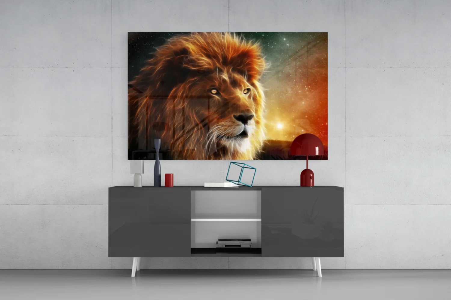 Lion Glass Wall Art - Image 9