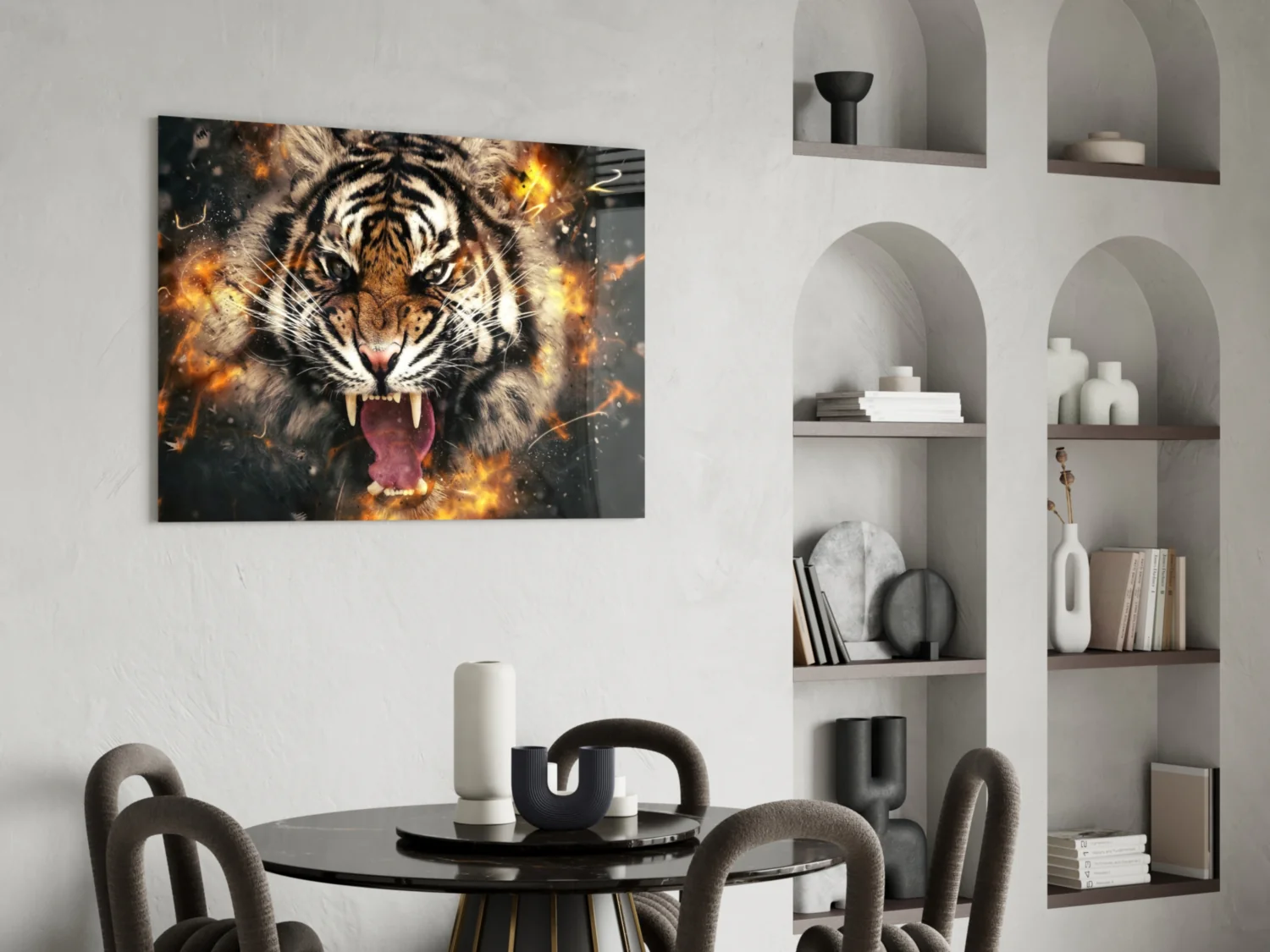 Anger of a Tiger Glass Wall Art - Image 6