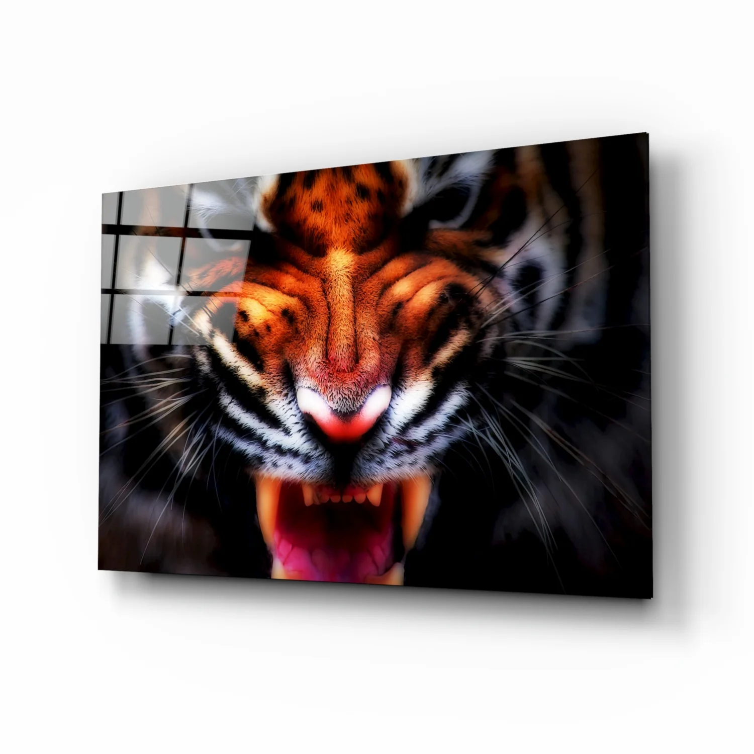 Anger of a Tiger Glass Wall Art - Image 2