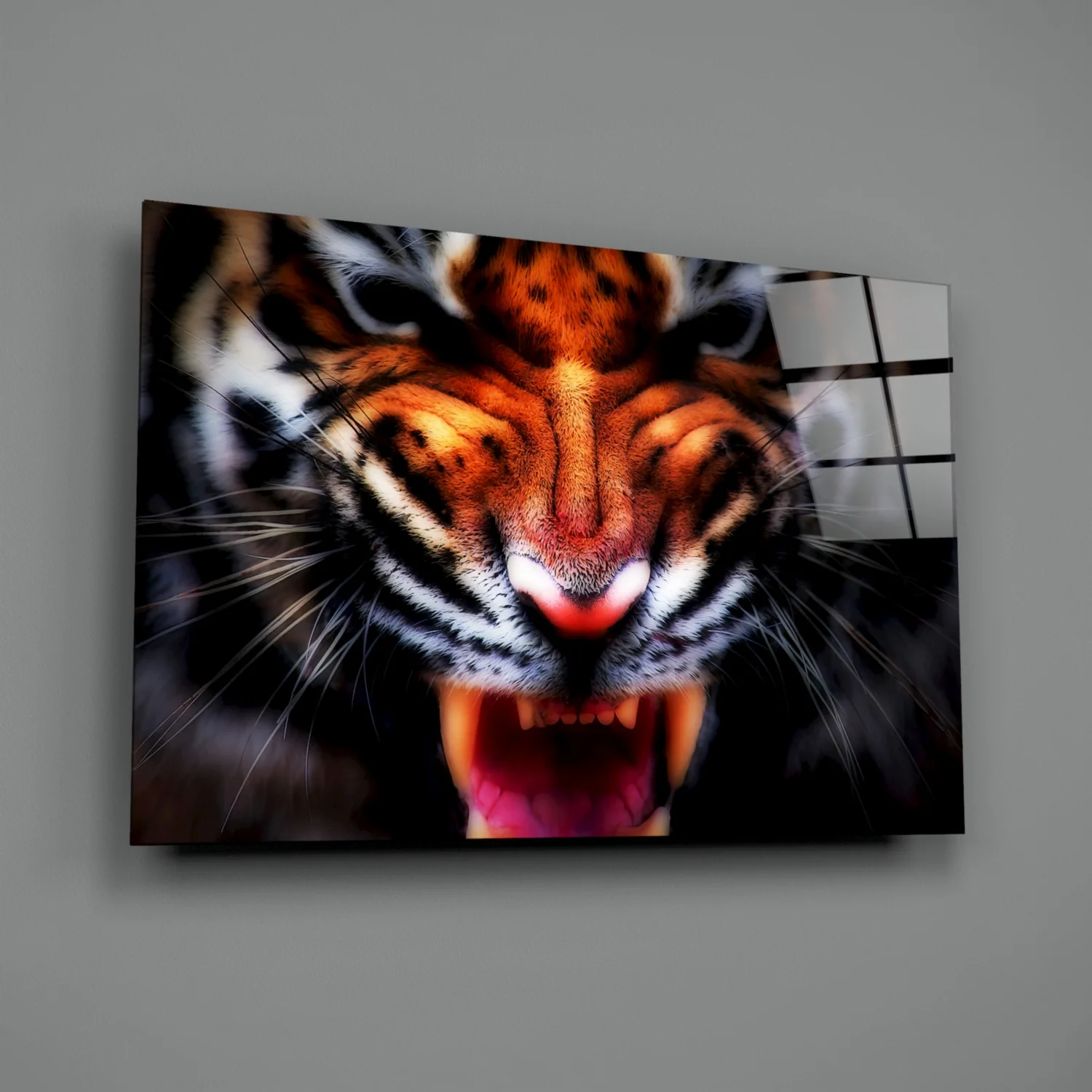 Anger of a Tiger Glass Wall Art - Image 3