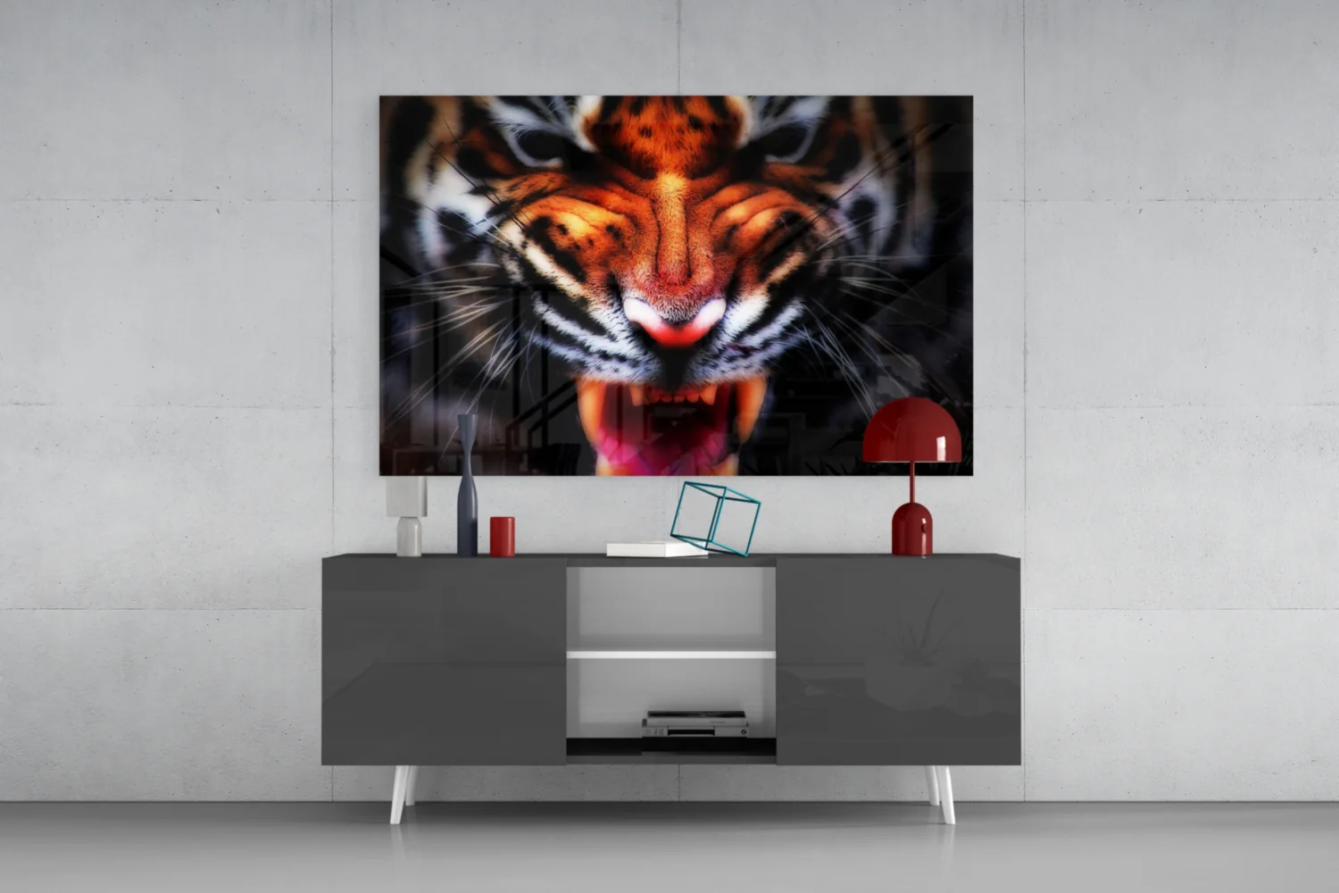Anger of a Tiger Glass Wall Art - Image 9
