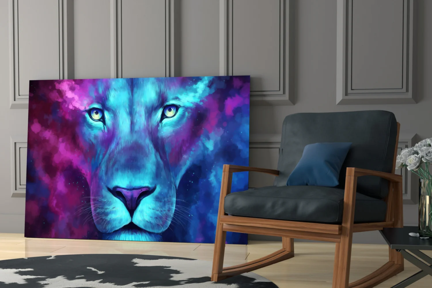 Lion Glass Wall Art - Image 7