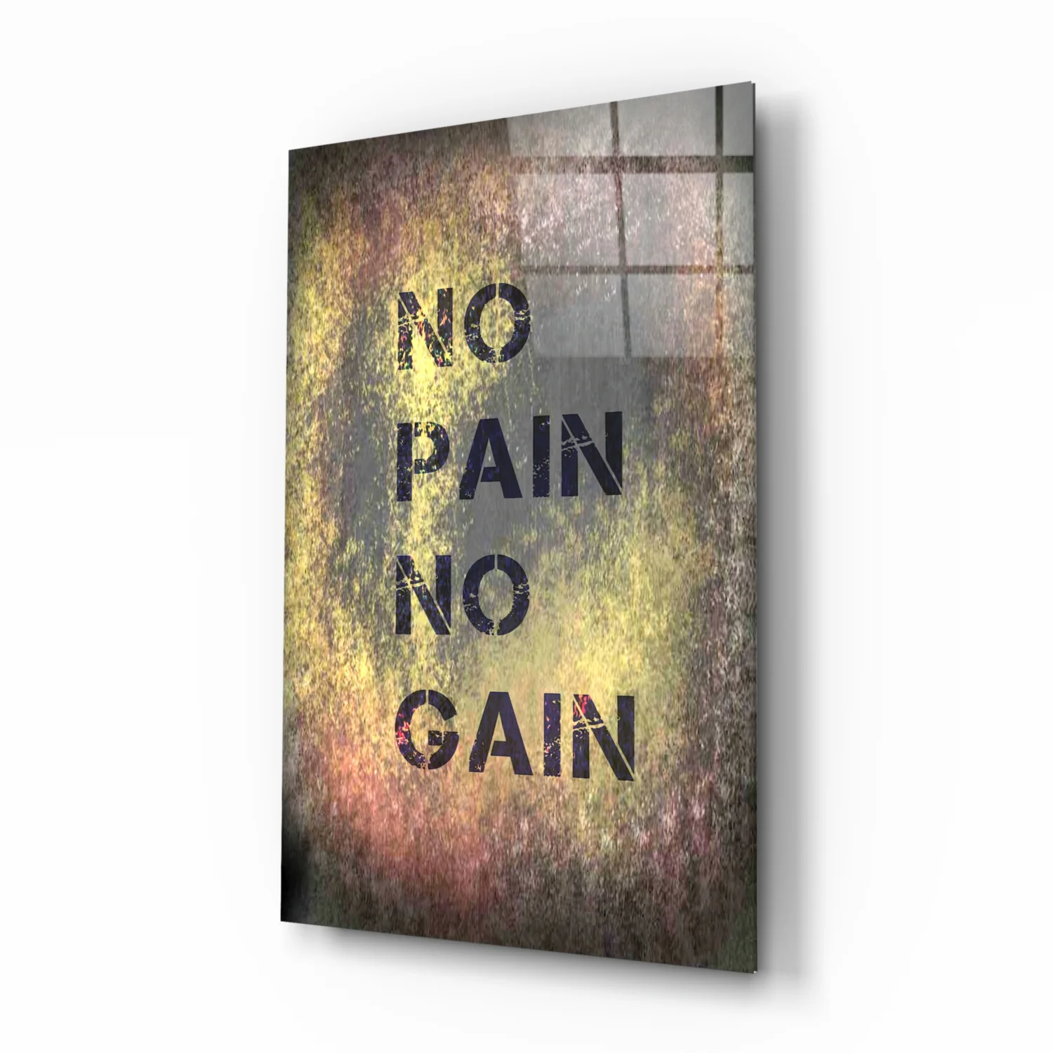 No Pain No Gain Glass Wall Art - Image 2