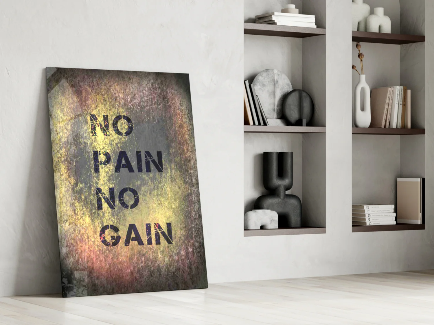 No Pain No Gain Glass Wall Art - Image 7