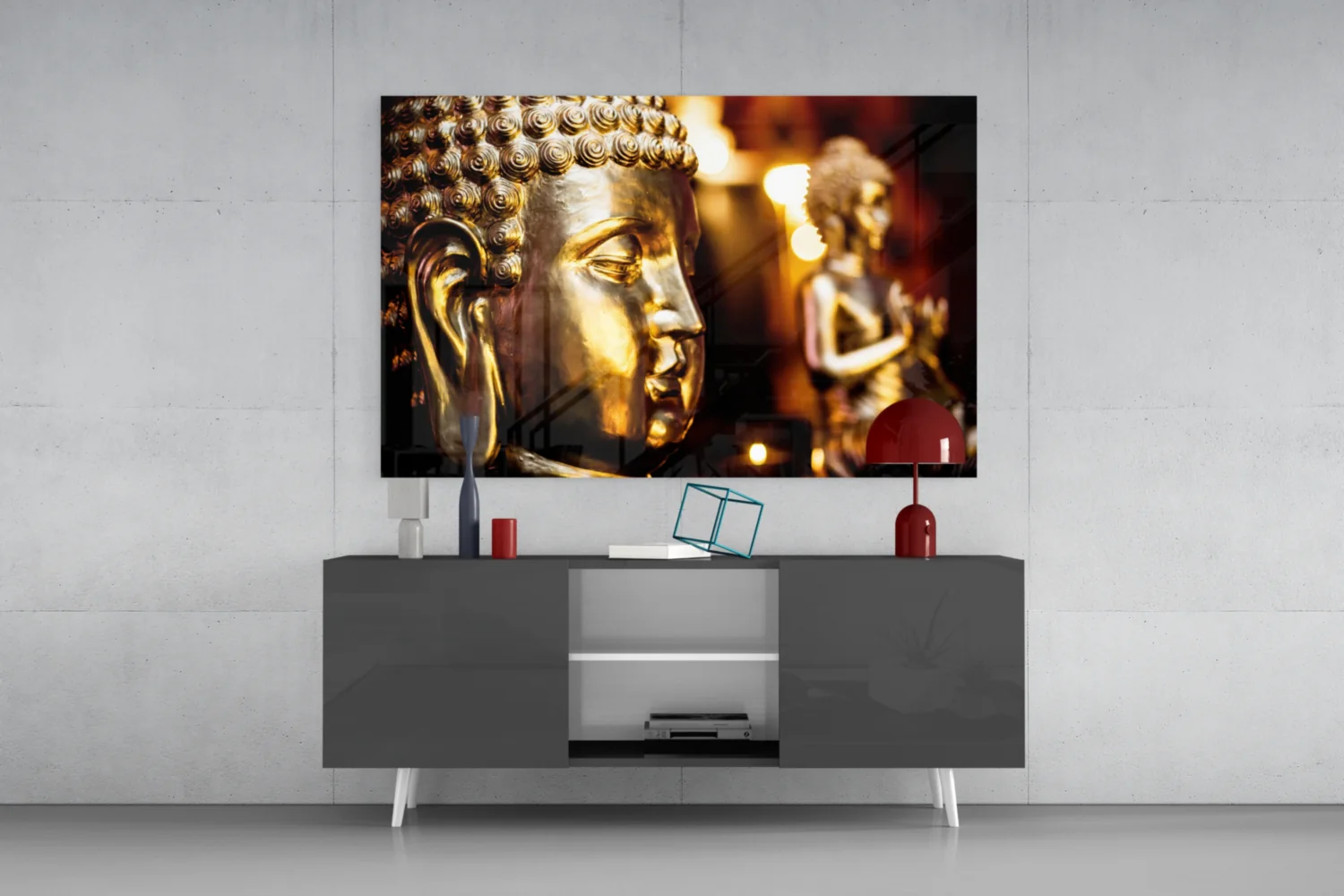 Buddha Glass Wall Art - Image 9