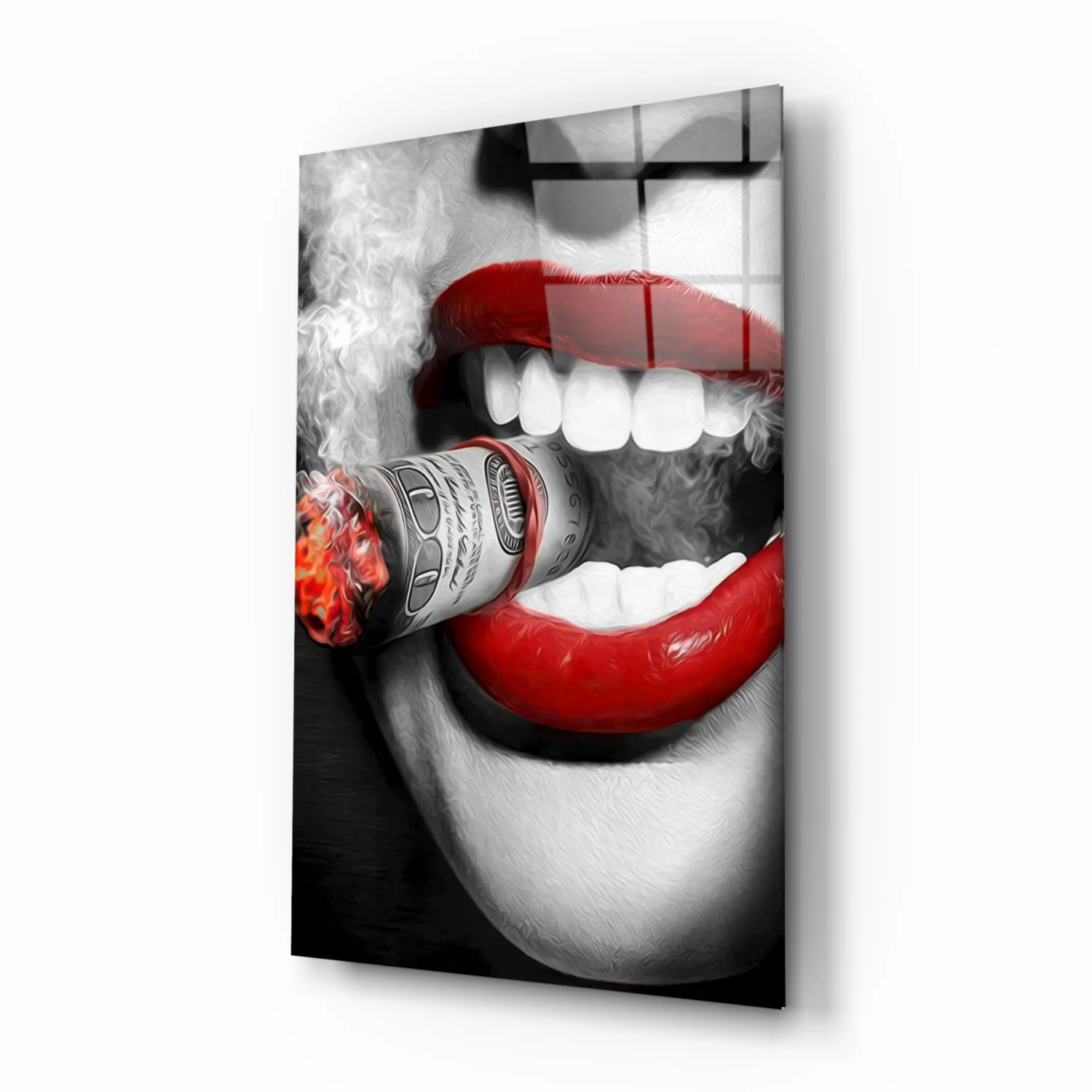 Burn the Money Glass Wall Art - Image 2