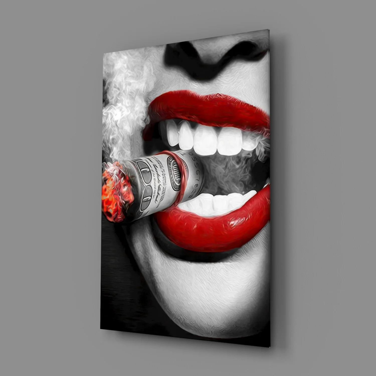 Burn the Money Glass Wall Art - Image 3