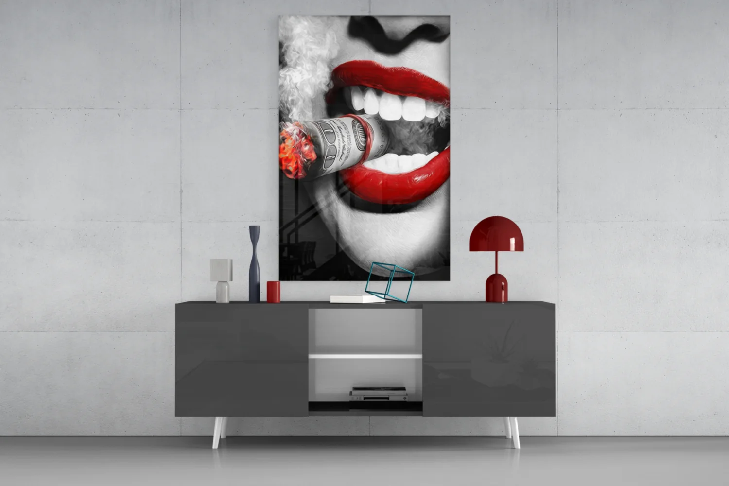 Burn the Money Glass Wall Art - Image 9