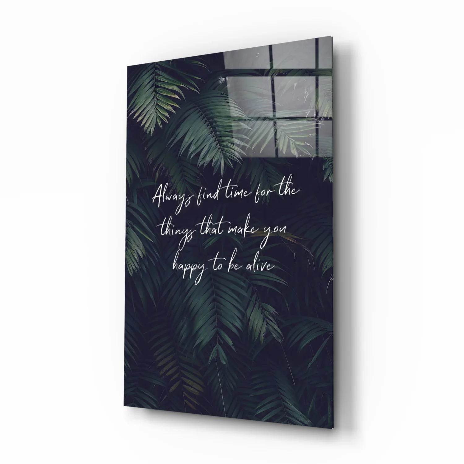 Secret of Happiness Glass Wall Art - Image 2