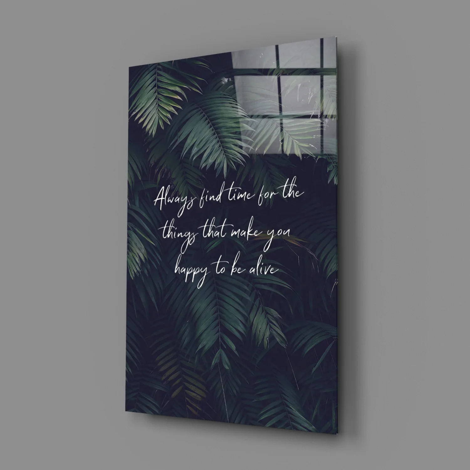 Secret of Happiness Glass Wall Art - Image 3