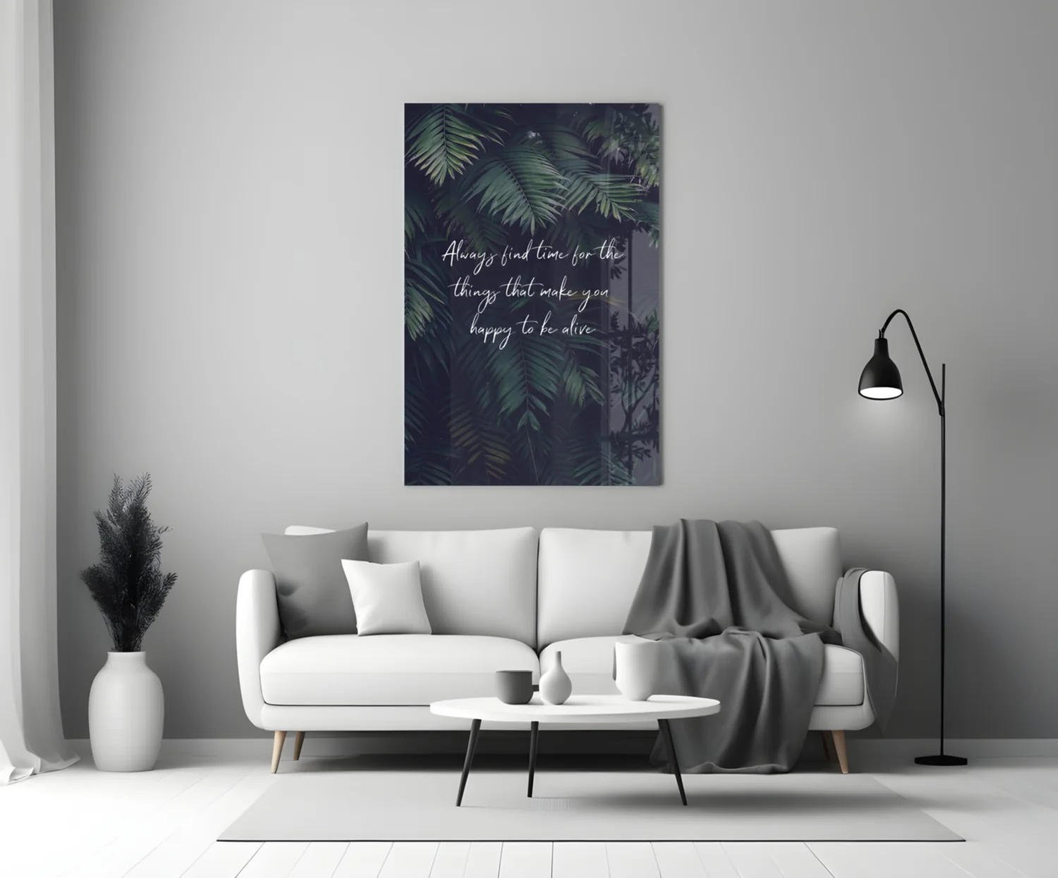 Secret of Happiness Glass Wall Art - Image 4