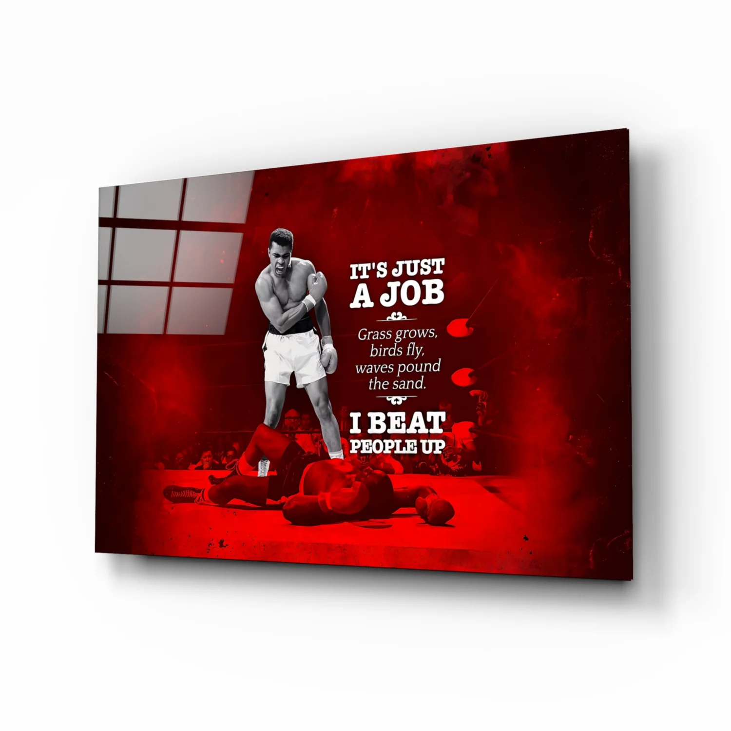 Muhammad Ali Glass Wall Art - Image 2