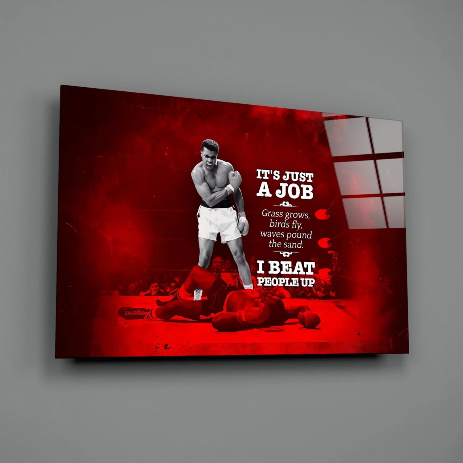 Muhammad Ali Glass Wall Art - Image 3